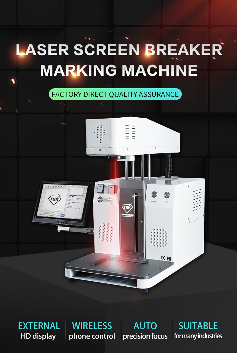 TBK-958C TBK958C TBK 958C  Laser Engraving and Separating Machine for Iphone Samsung, Huawei, Xiaomi Vivo Back & Rear Glass with Logo Printer and Frame Separator