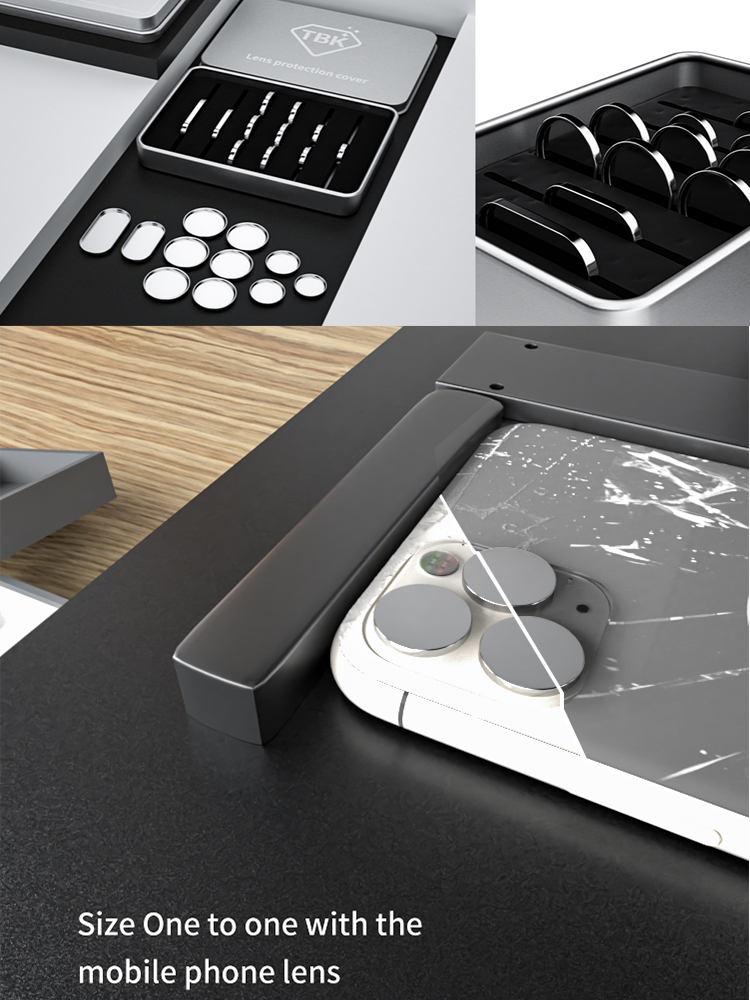 TBK 958 Laser Machine Lens Protective Cover Completely Avoid Damaging Phone Camera Lens Laser Machine Back Glass Seprerate For Iphone 8-13