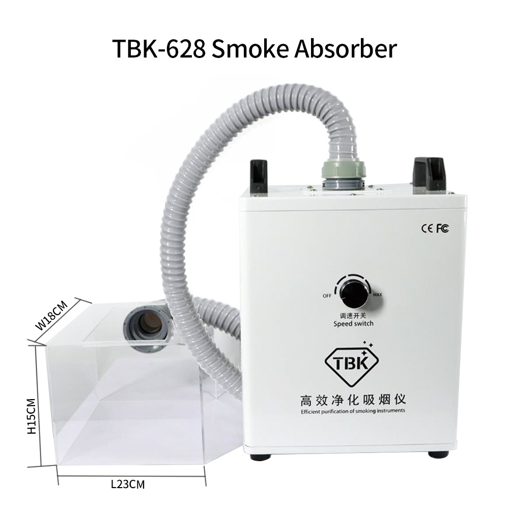 TBK-618 TBK-628 Welding Fume Extractor Smoke Absorber Machine Optional with Suction Box