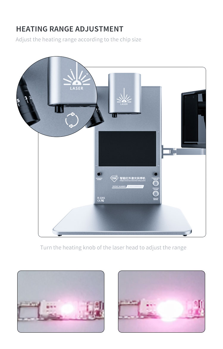 Intelligent Thermal Infrared Imager Analyzer BGA Rework Station Built-in Laser Heating De-soldering with Microscope for Iphone Circuit Board repair