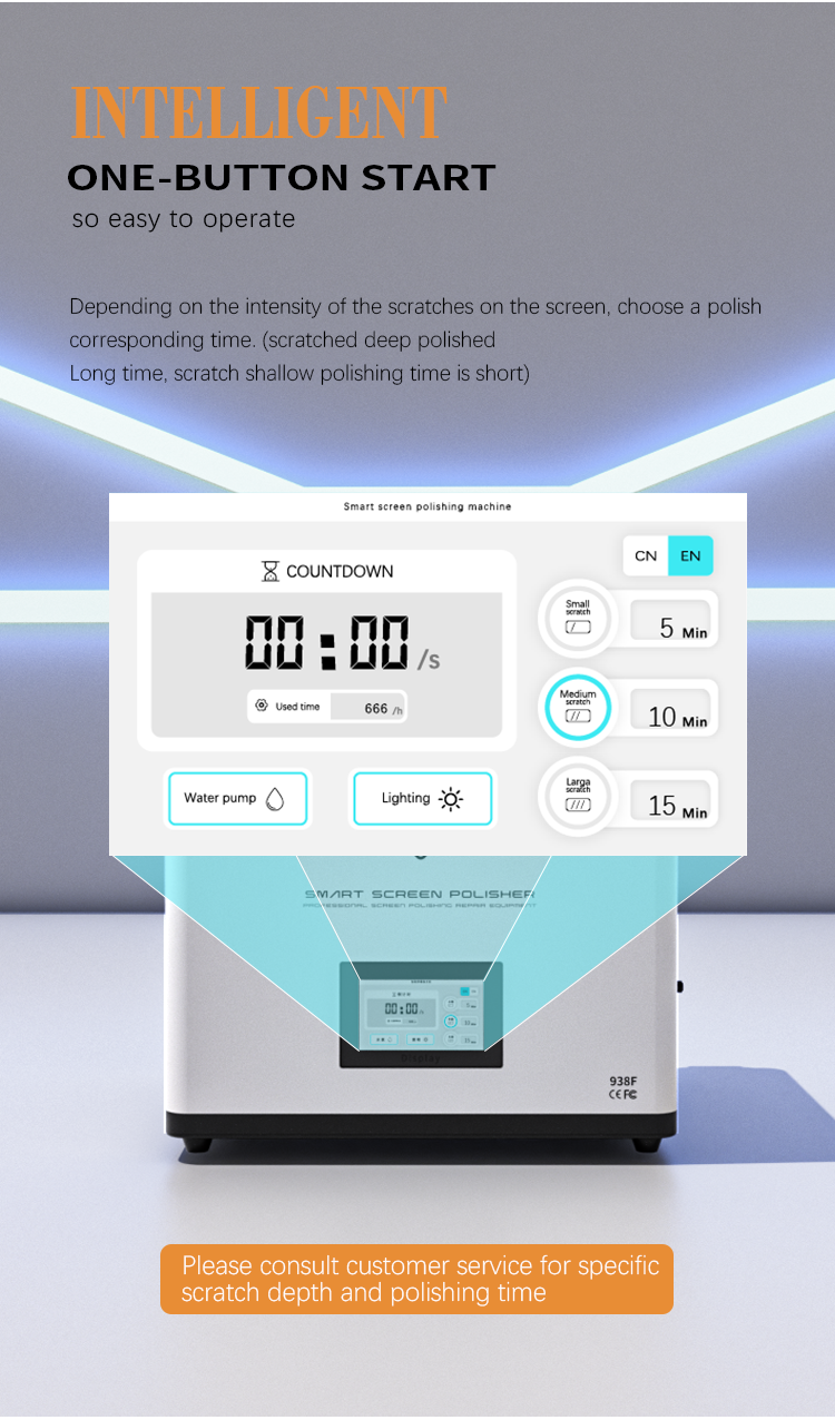 New Arrival Mini Automatic Polishing Machine to Remove the schreches for Mobile phone