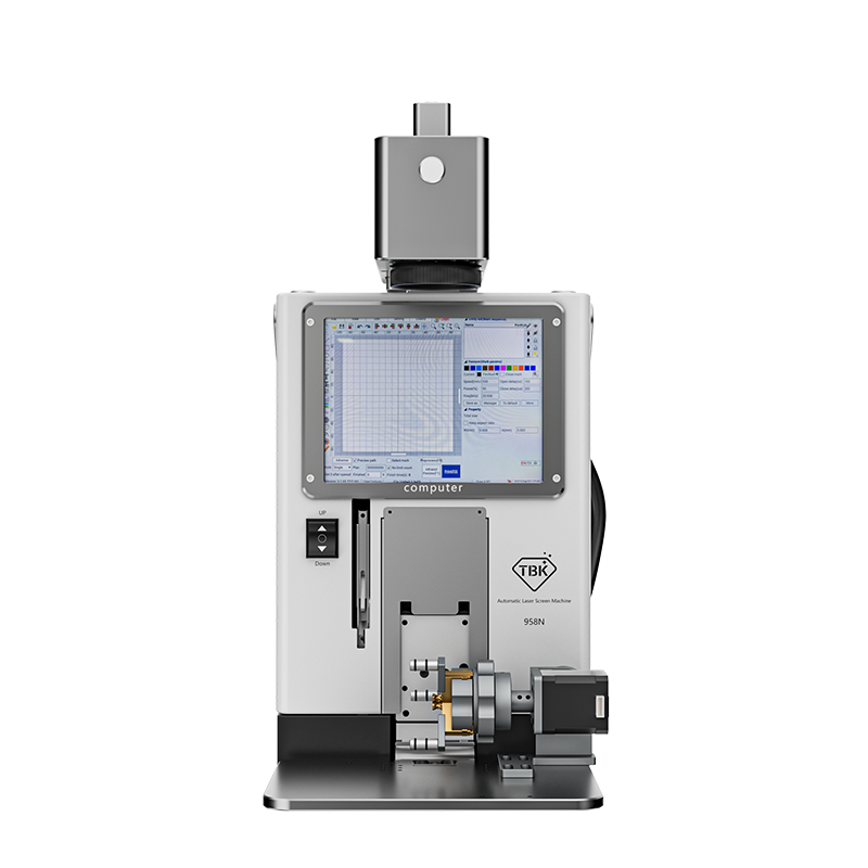 2023 New Arrival TBK 958N 20w Mini Laser Machine for Removing Back Glass and for Engrave print wood