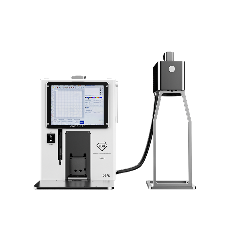 2023 New Arrival TBK 958N 20w Mini Laser Machine for Removing Back Glass and for Engrave print wood