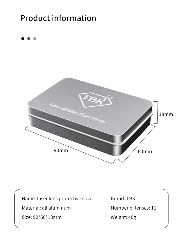 TBK 958 Laser Machine Lens Protective Cover Completely Avoid Damaging Phone Camera Lens Laser Machine Back Glass Seprerate For Iphone 8-13