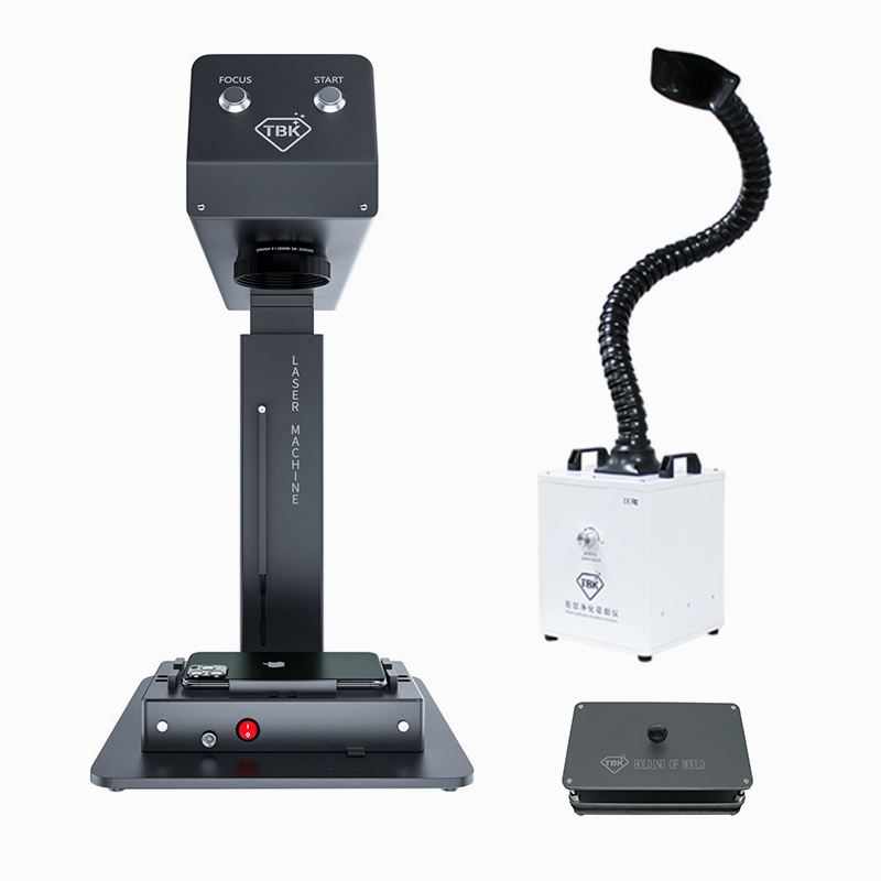 TBK 958M TBK958M TBK-958M Auto Focus Mini Portable Rear Back Door Glass Removing Laser Engraving and Separating Machine for Iphone and Samsung mobile phone with Logo Printer