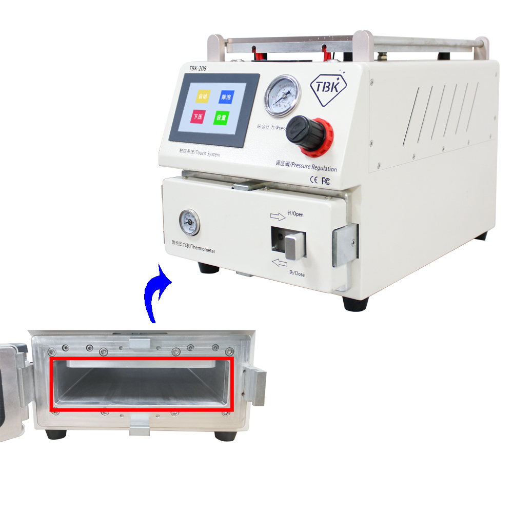 TBK-208 Professional LCD Repair Machine 3-in-1 Vacuum Separating Laminating and Bubble-Removing Machine