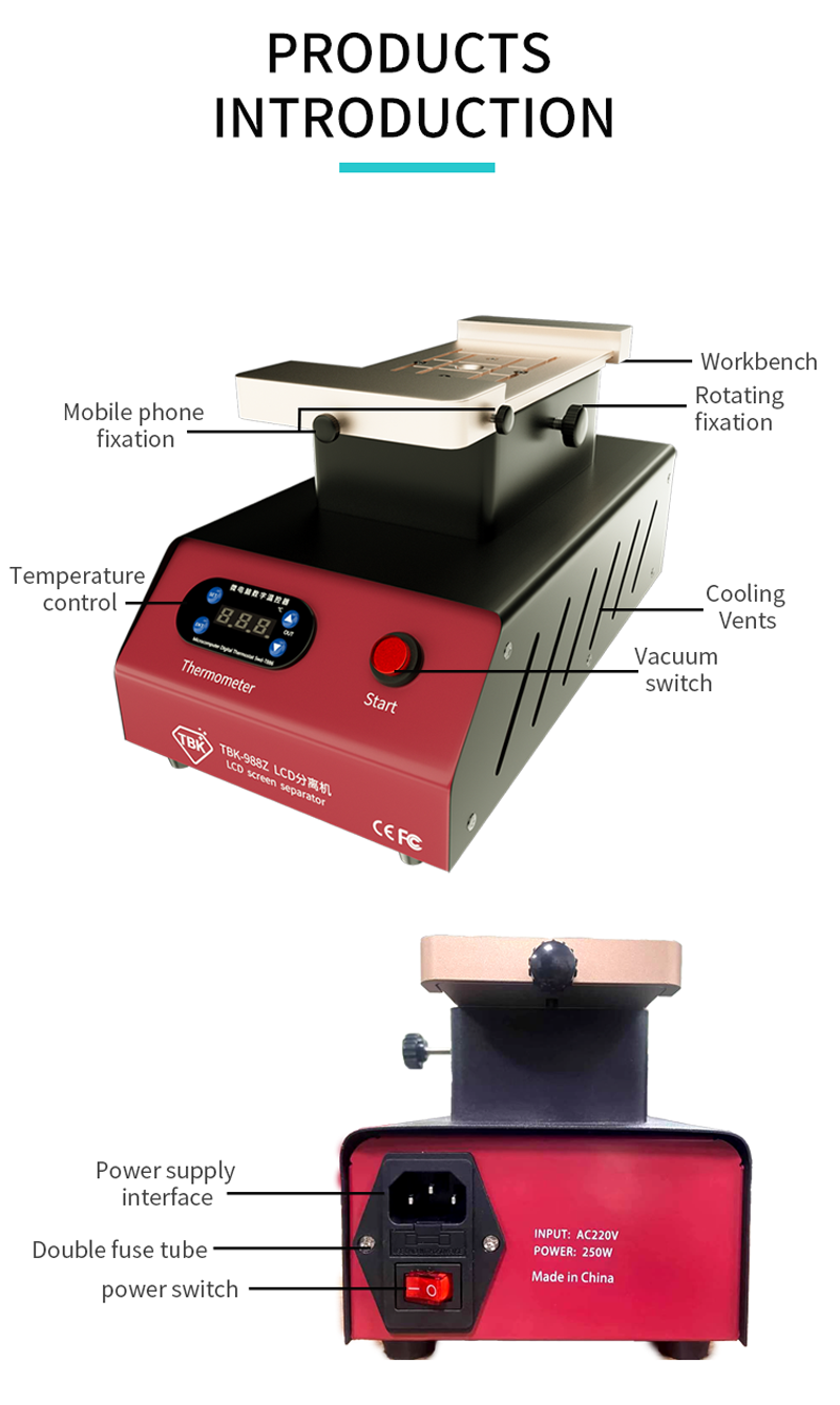 TBK-988Z Multi-Function Screen-Separator Heating Worktop