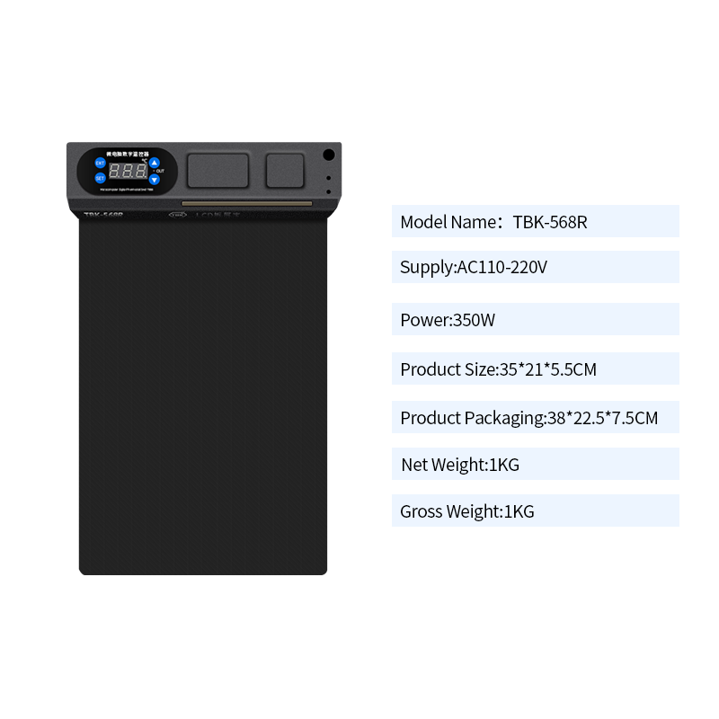 TBK-568R LCD Touch Screen Glass Panel Separating Machine by Temperature Adjusting