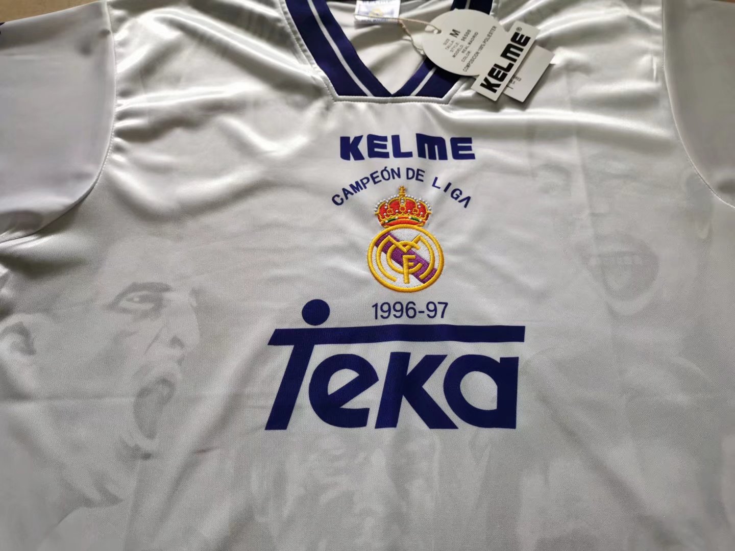 1996/97 Real Madrid Home Champion Edition Vintage Shirt