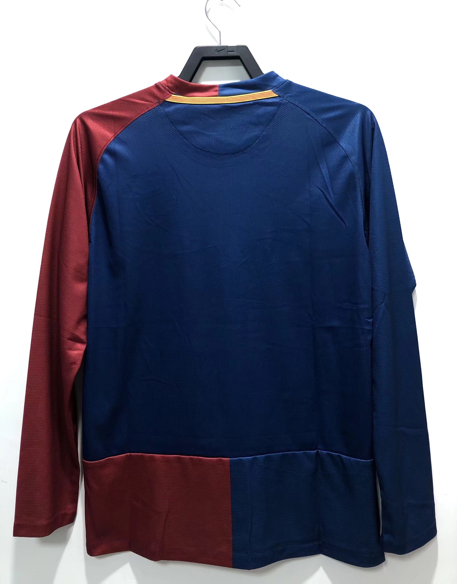 2008/09 Barcelona Home Long Sleeve Champions League Edition Retro Football Jersey