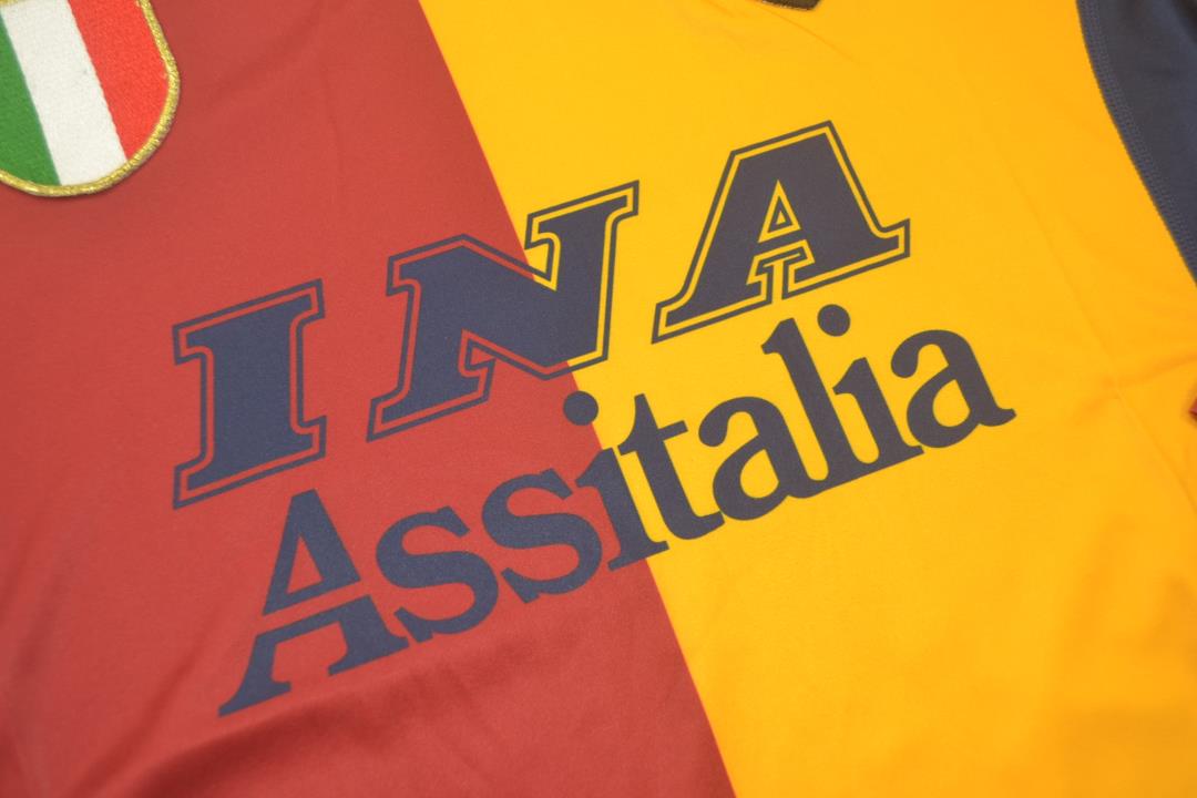 2000/01 Roma Long Sleeve Vintage Football Shirt 
