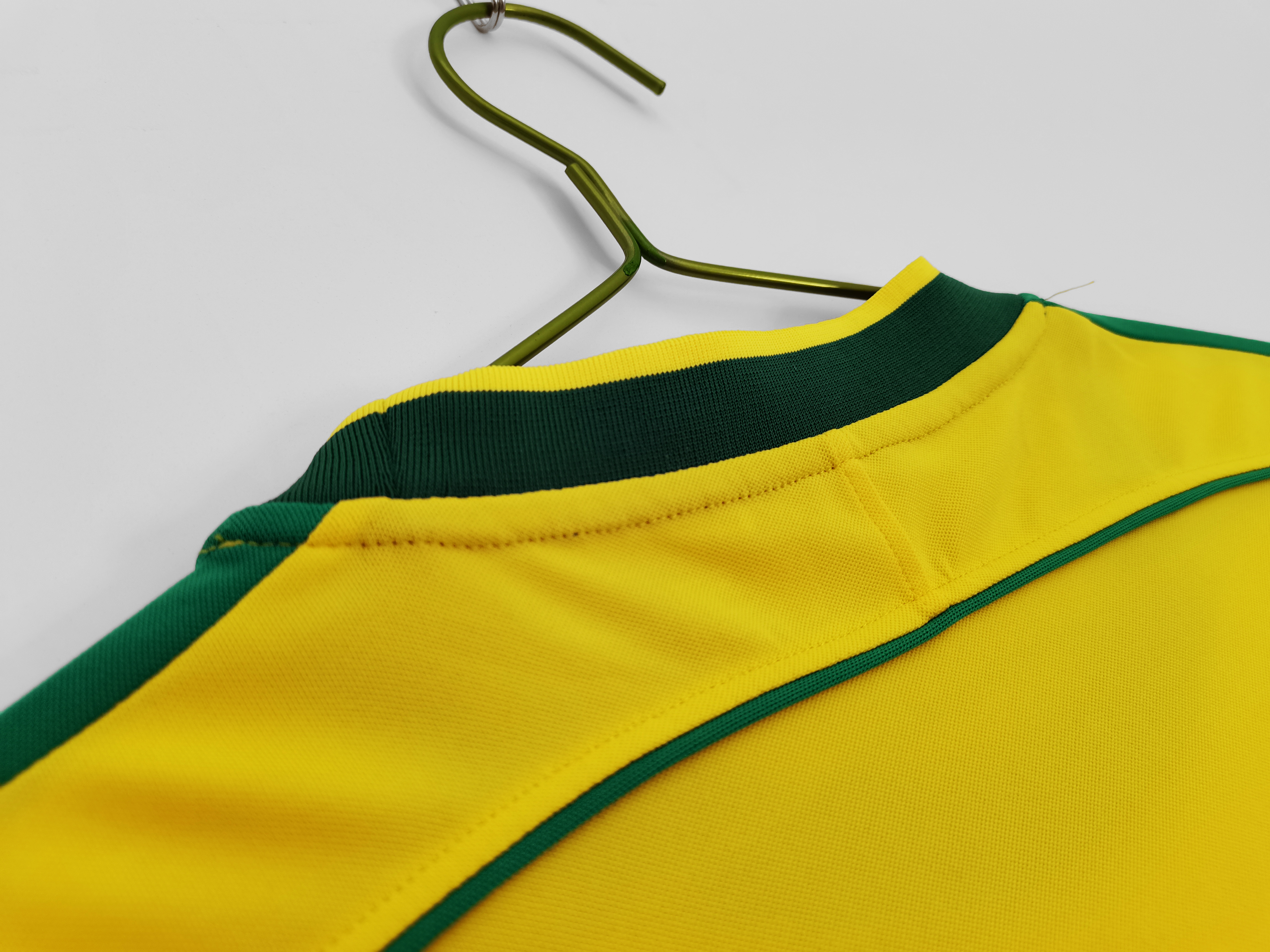 1998 Brazil home national team retro football jersey