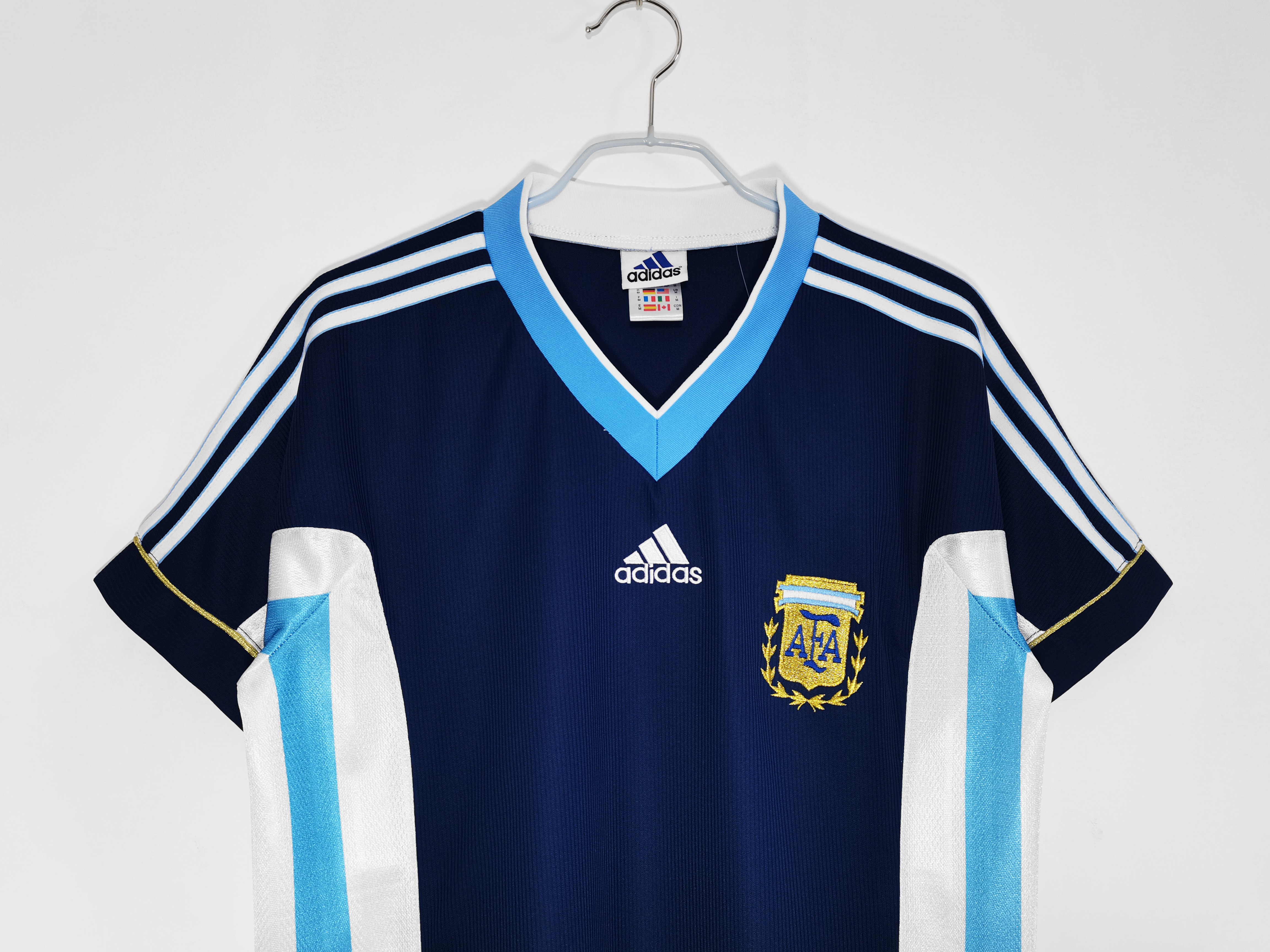 1998 Argentina away national team retro jersey