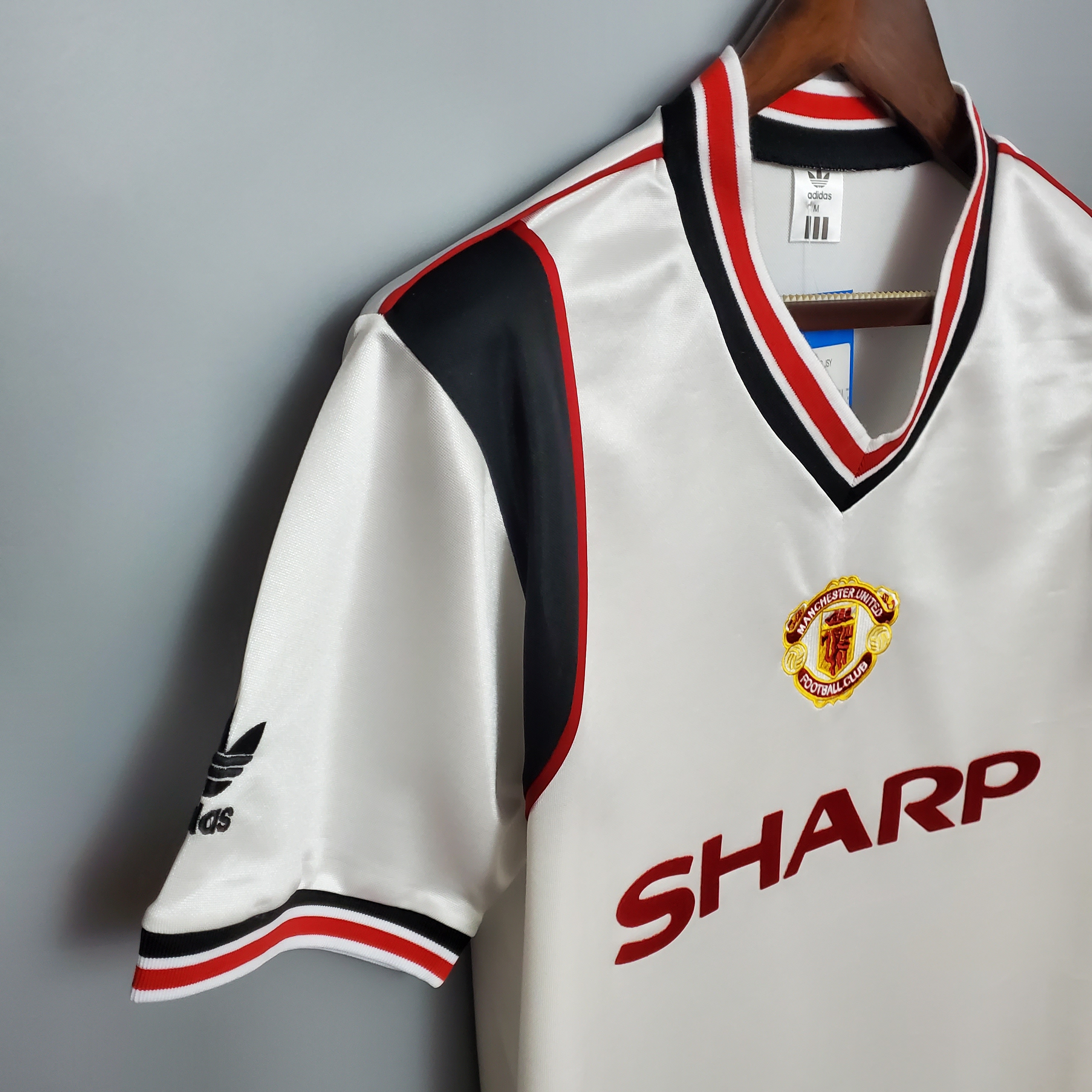 1985 MUFC Manchester United Away  Vintage Shirt M-U