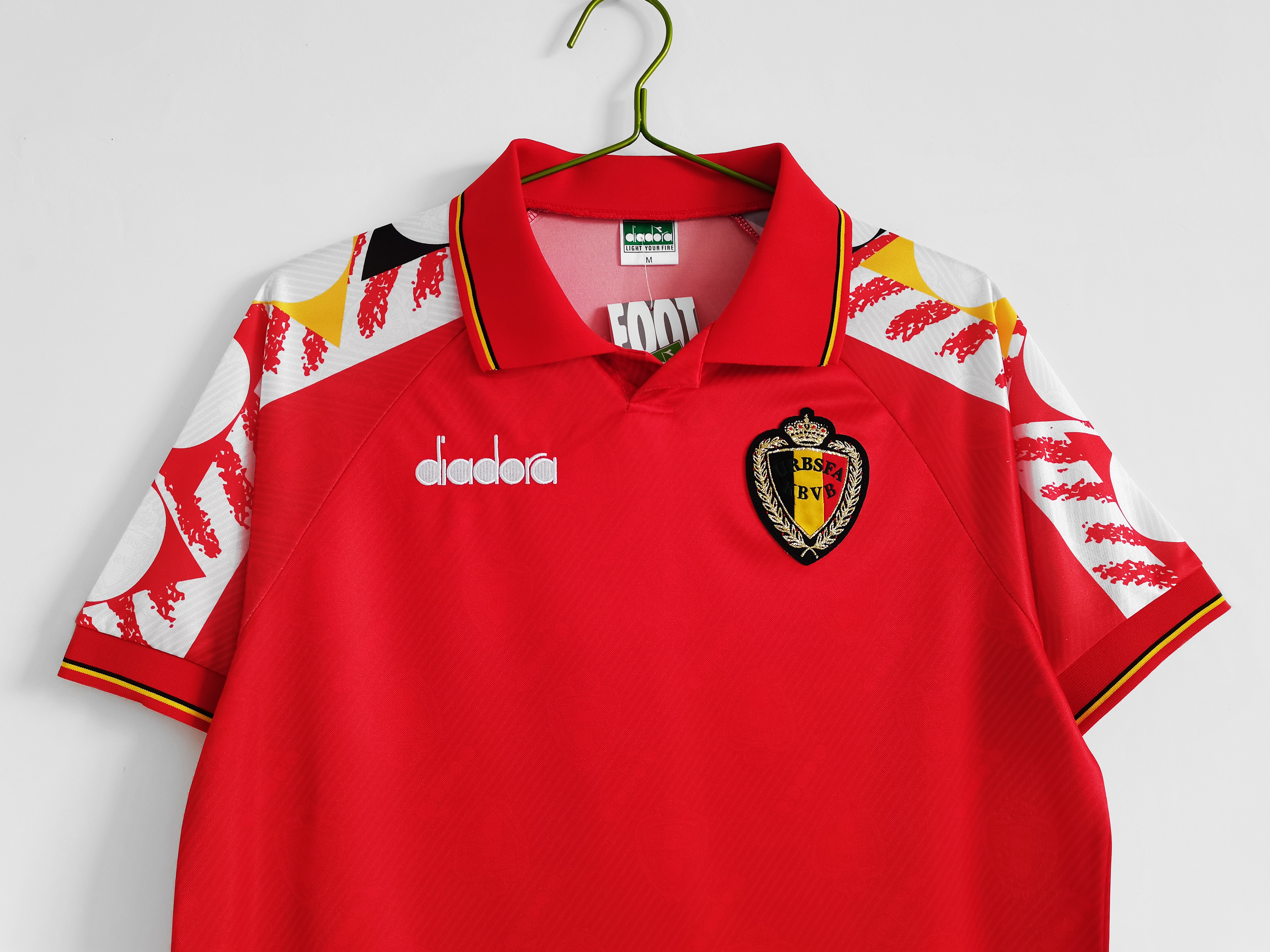 1995 Belgium home national team retro jersey