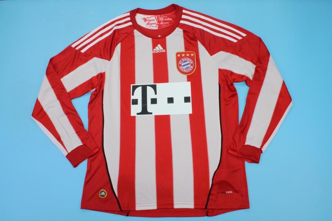2010/11 Bayern Munich Home Long Sleeve Vintage Shirt