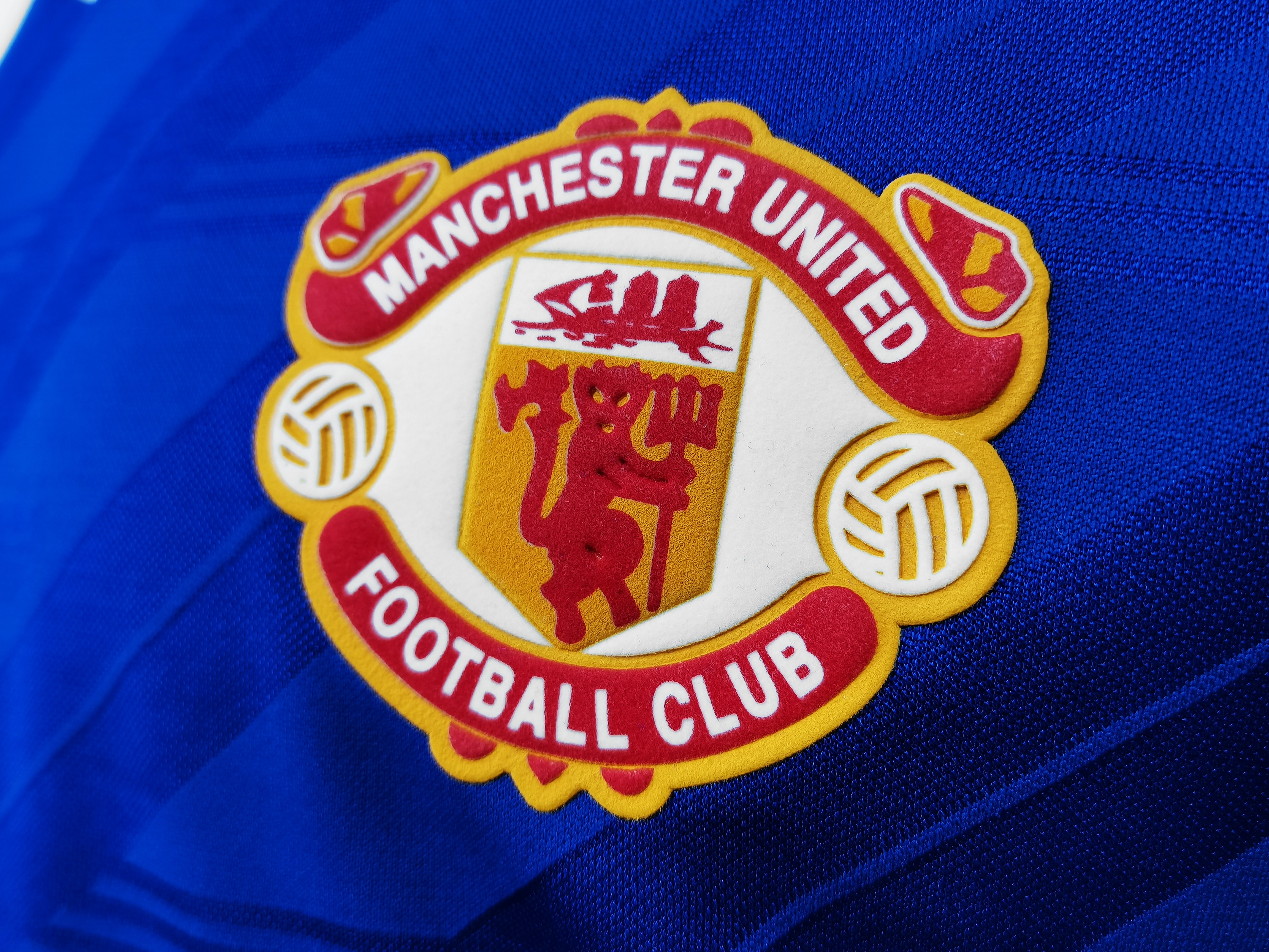 1986 Blue Manchester United Vintage Shirt Player Edition