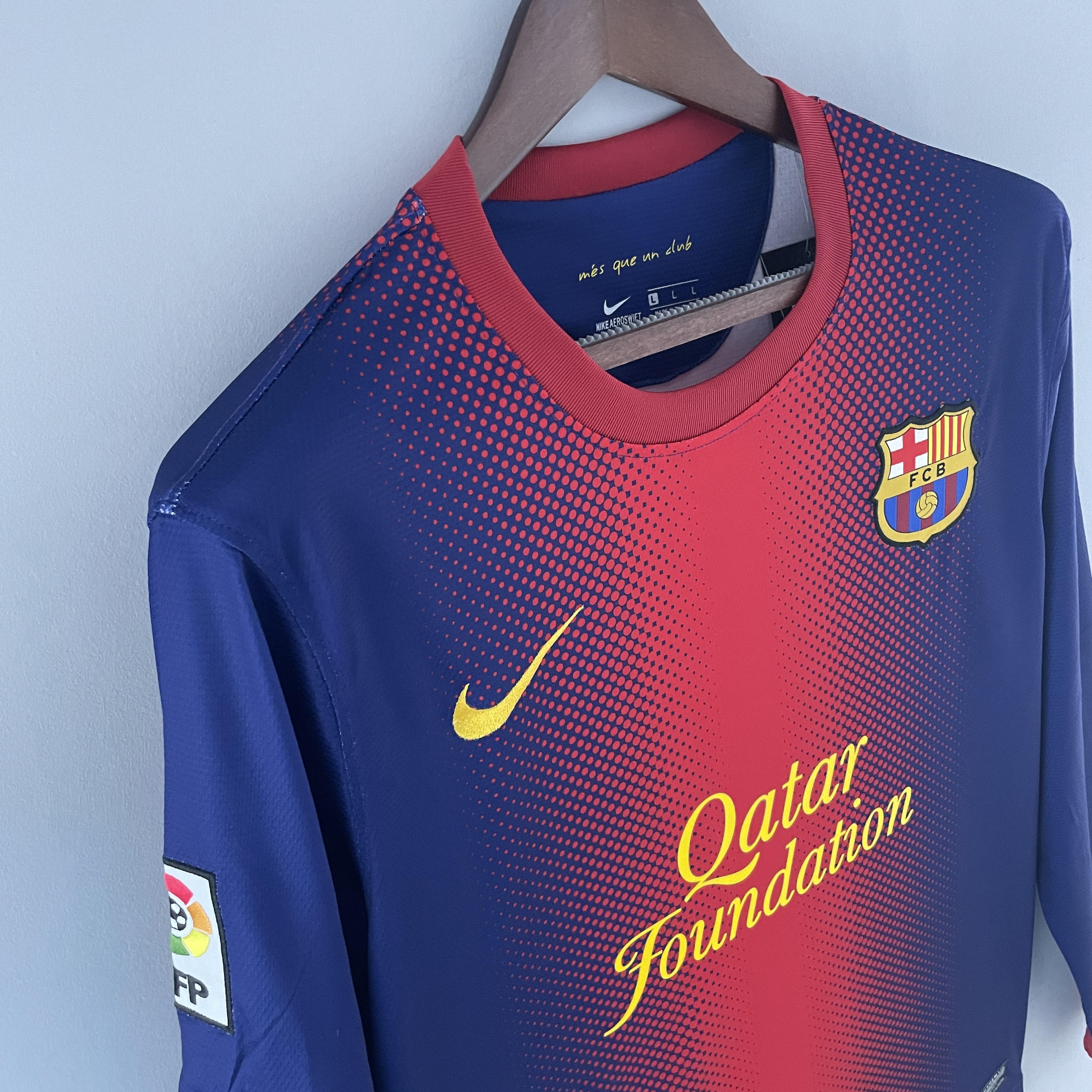 2012/13 Barcelona home  long-sleeved retro jersey