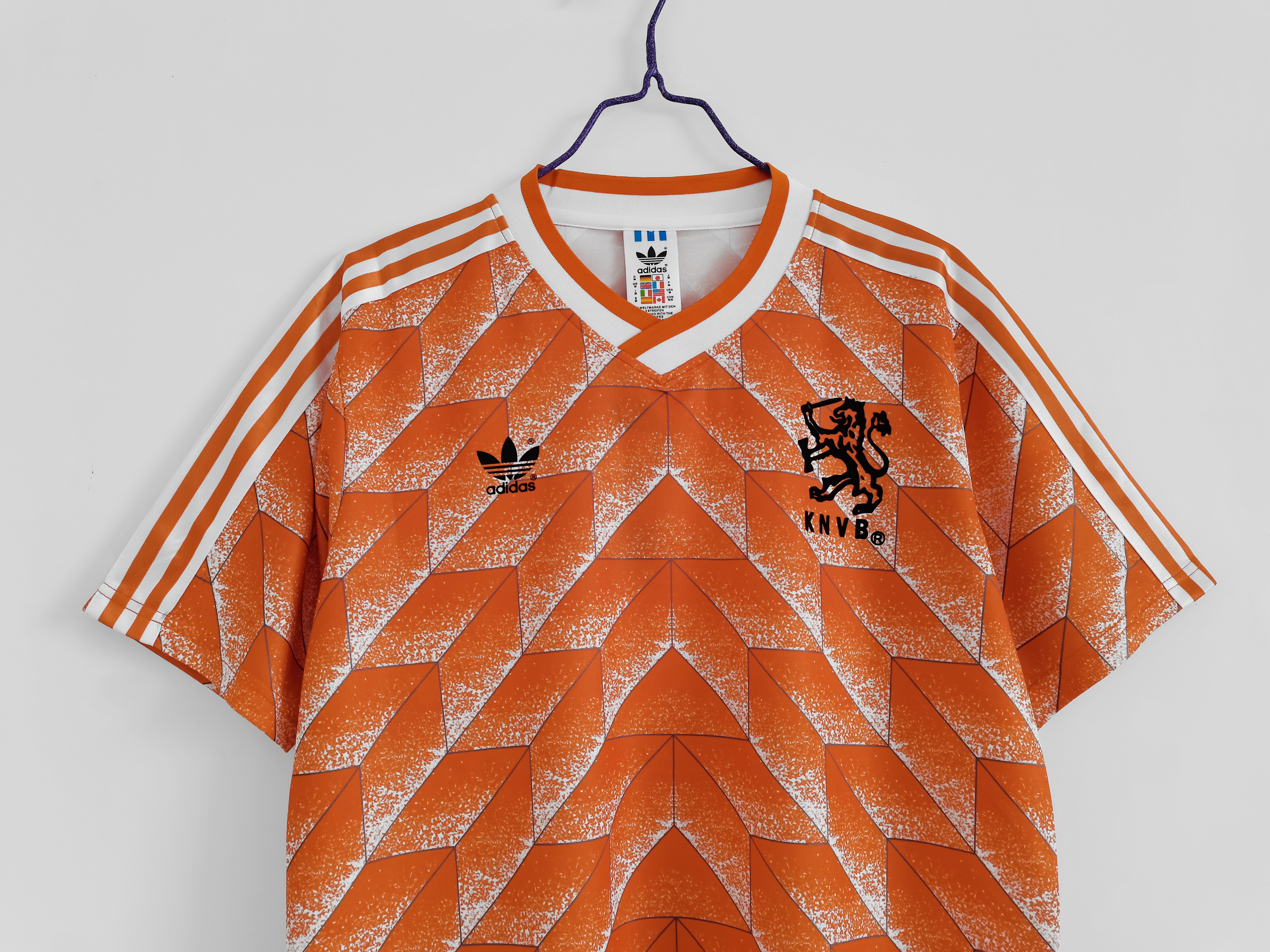 1988 Netherlands Home National Team Retro Football Jersey