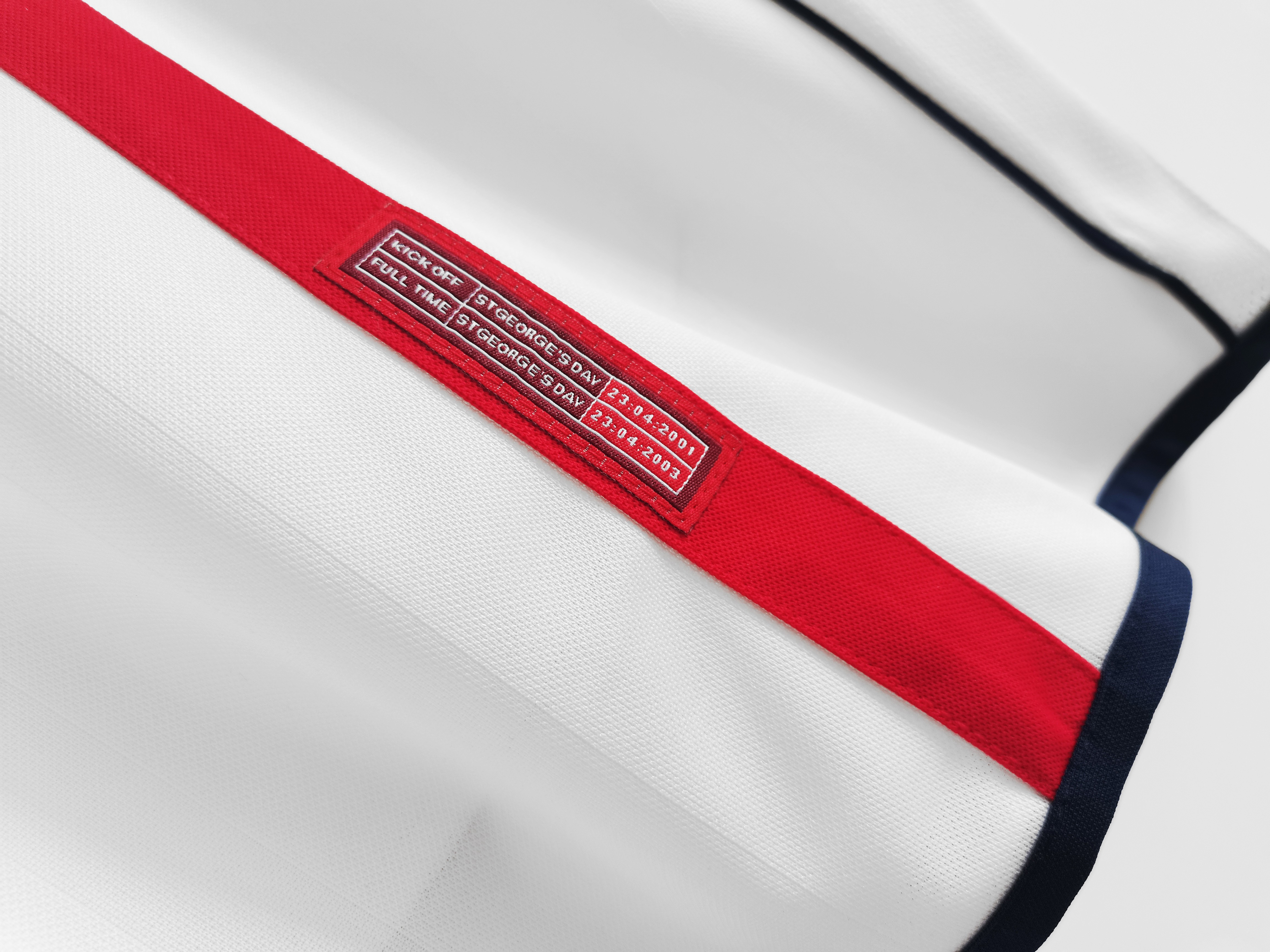 2001-03 England home national team retro jersey