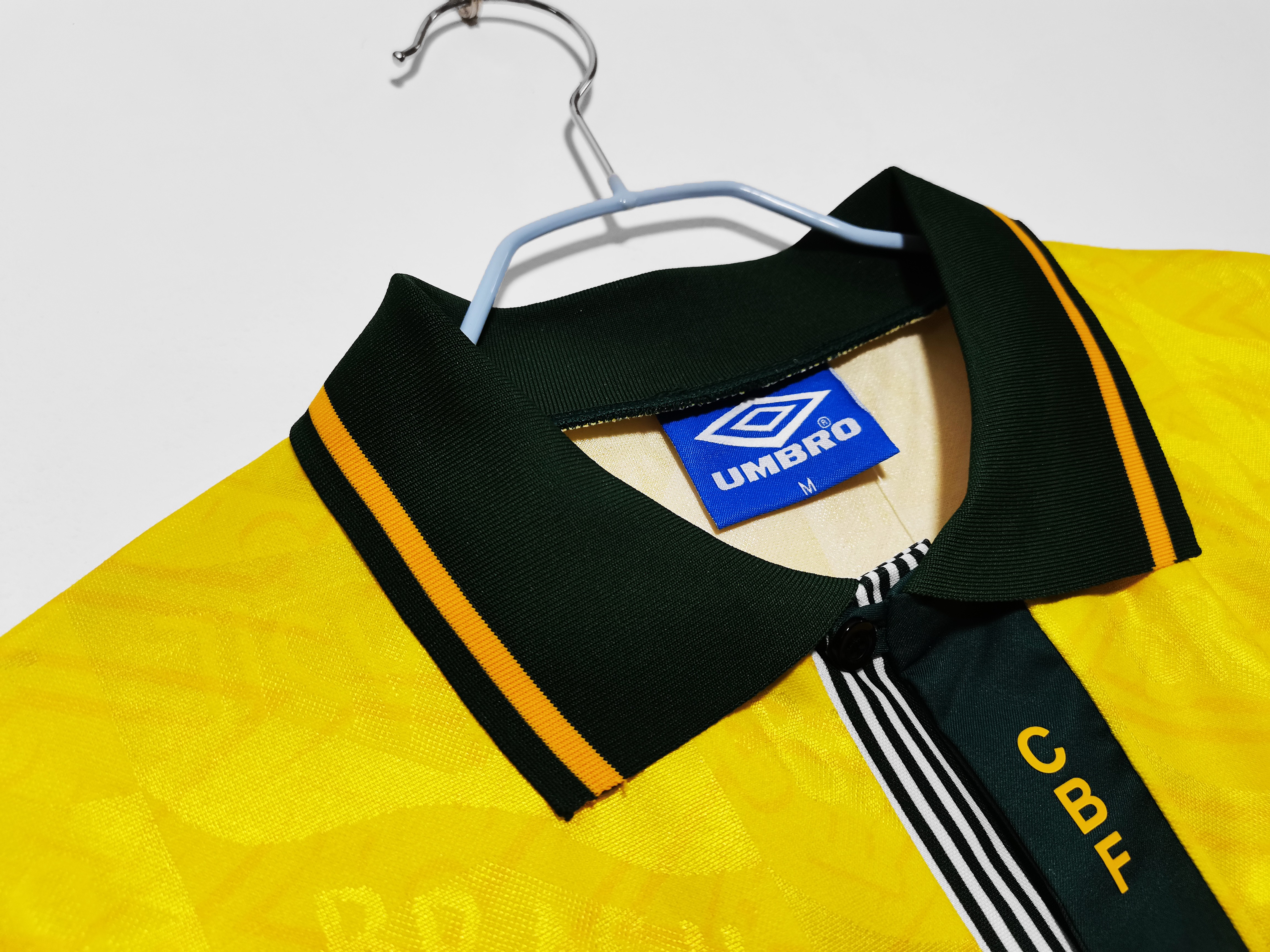 1991/93 Brazil home national team retro jersey