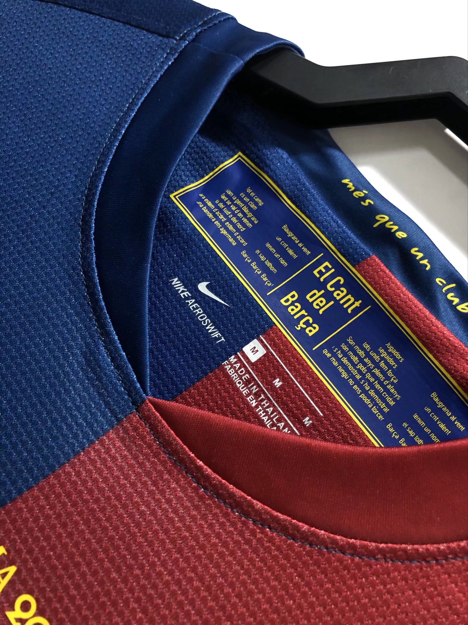 2008/09 Barcelona Home Long Sleeve Champions League Edition Retro Football Jersey