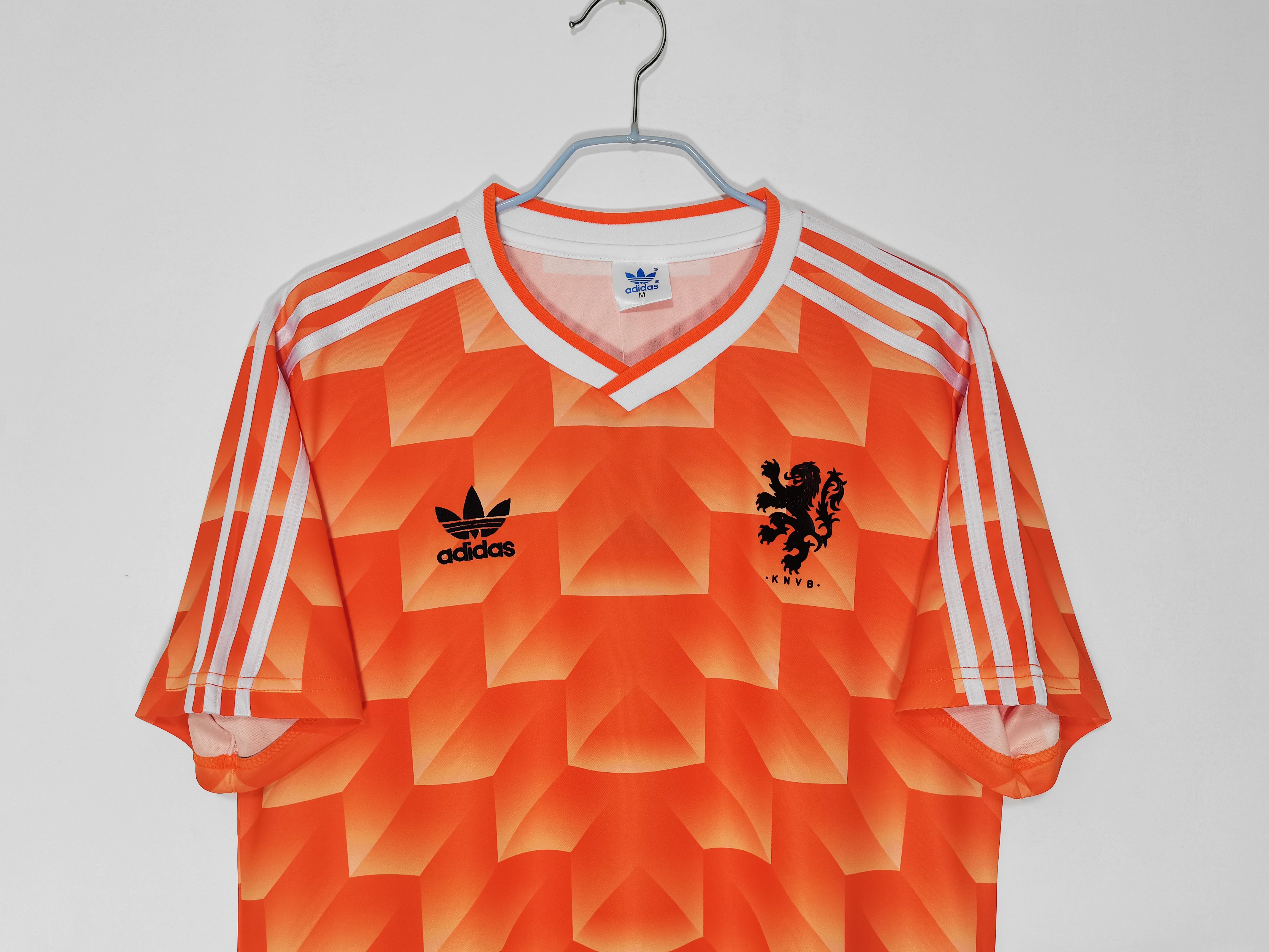 1988 Netherlands training uniform orange national team retro jersey
