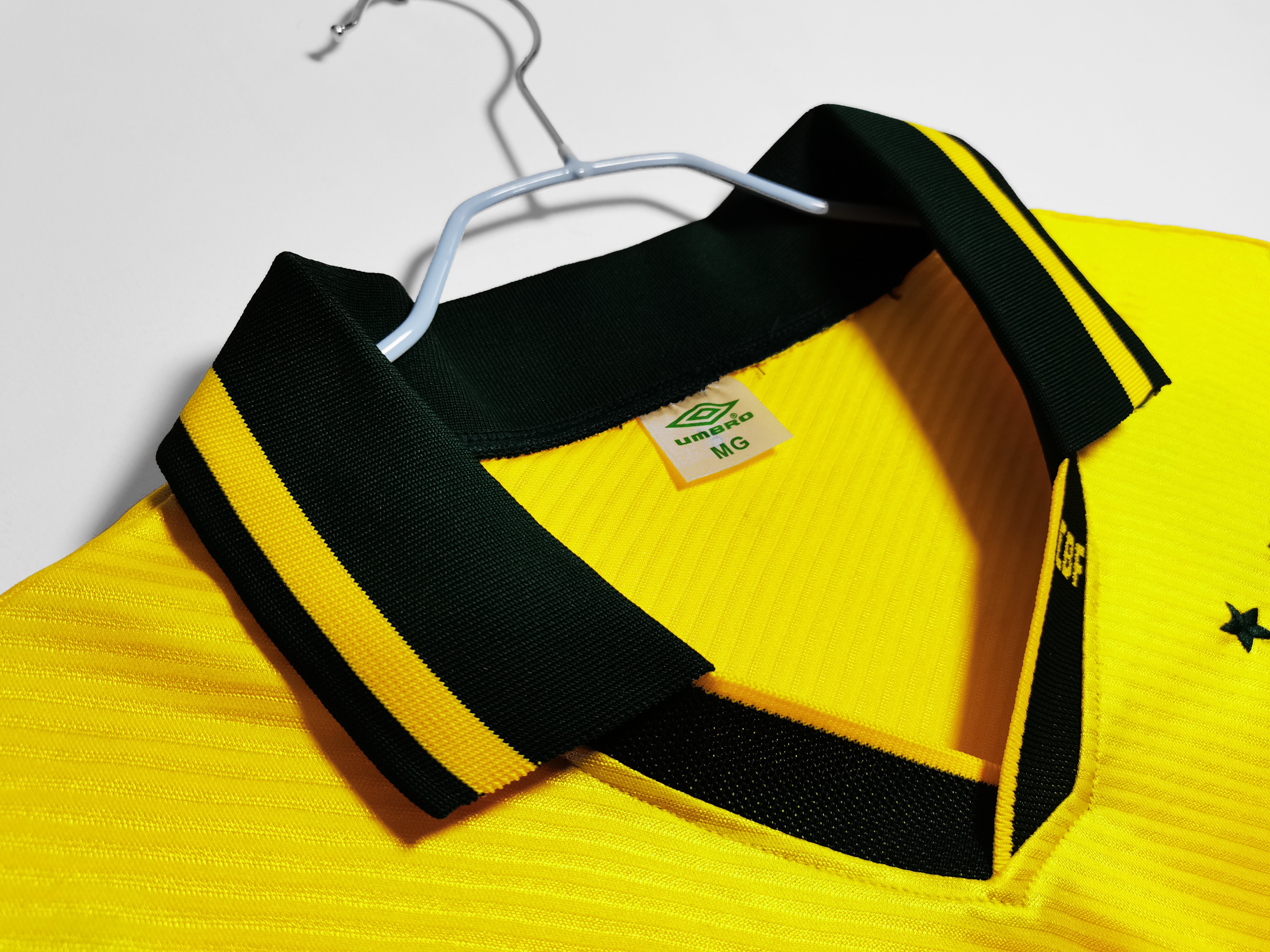 1994 Brazil home national team retro football jersey