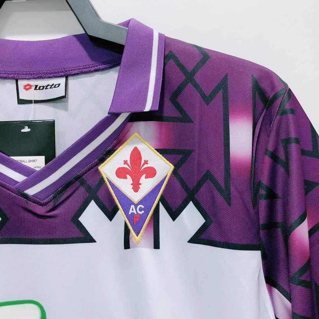 1992/93 Fiorentina Away Retro Football Shirt