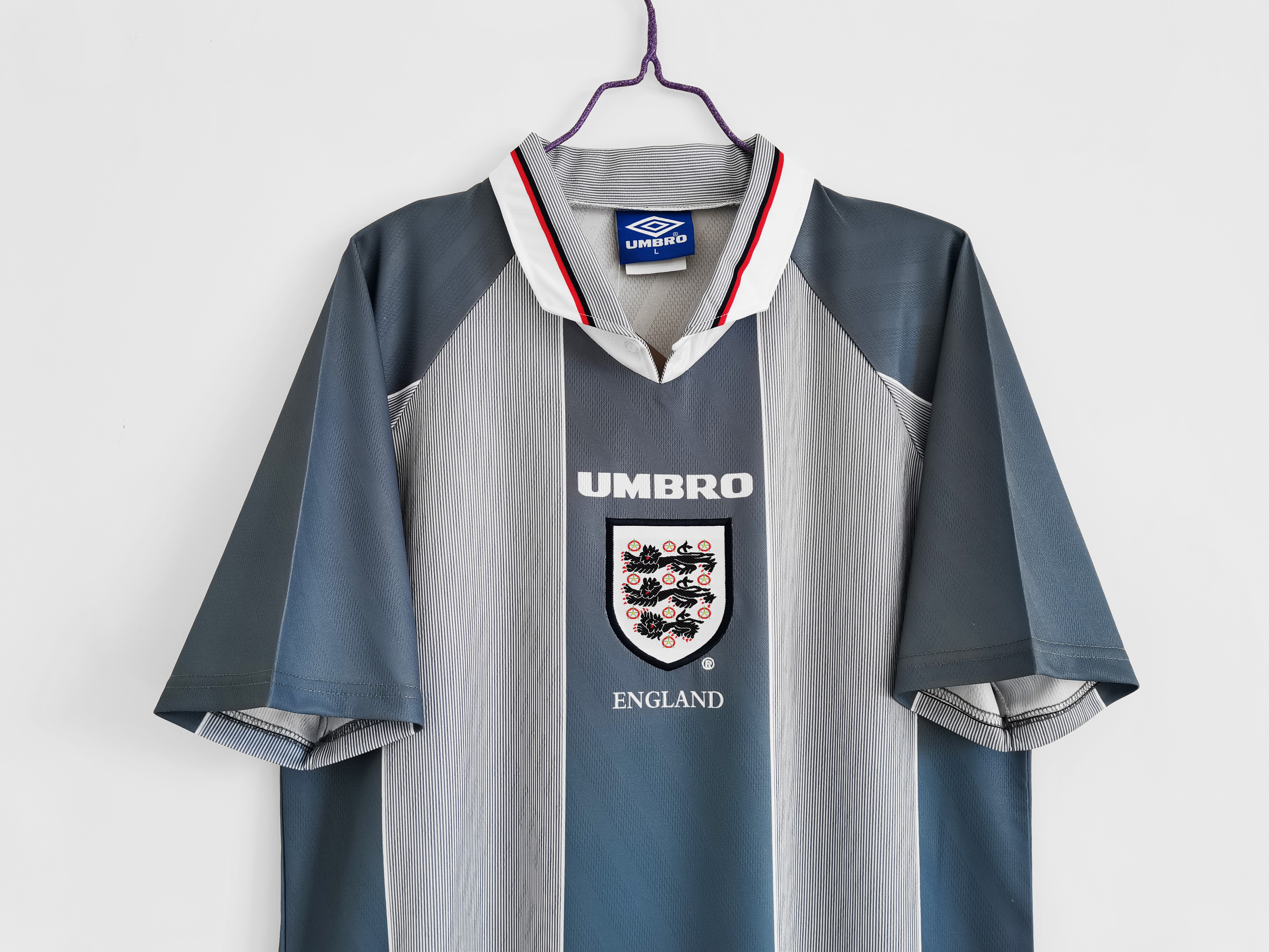 1996 England Away National Team Retro Football Jersey