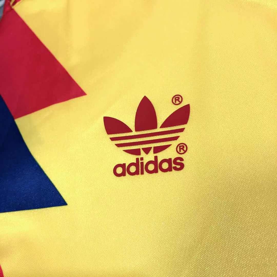 1990 Colombia home national team retro football jersey