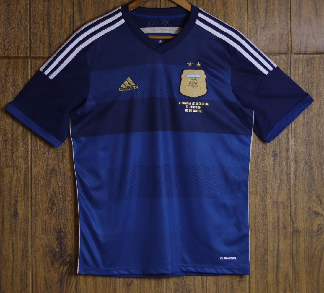 2014 Argentina Away National Team Final Edition Vintage Shirt