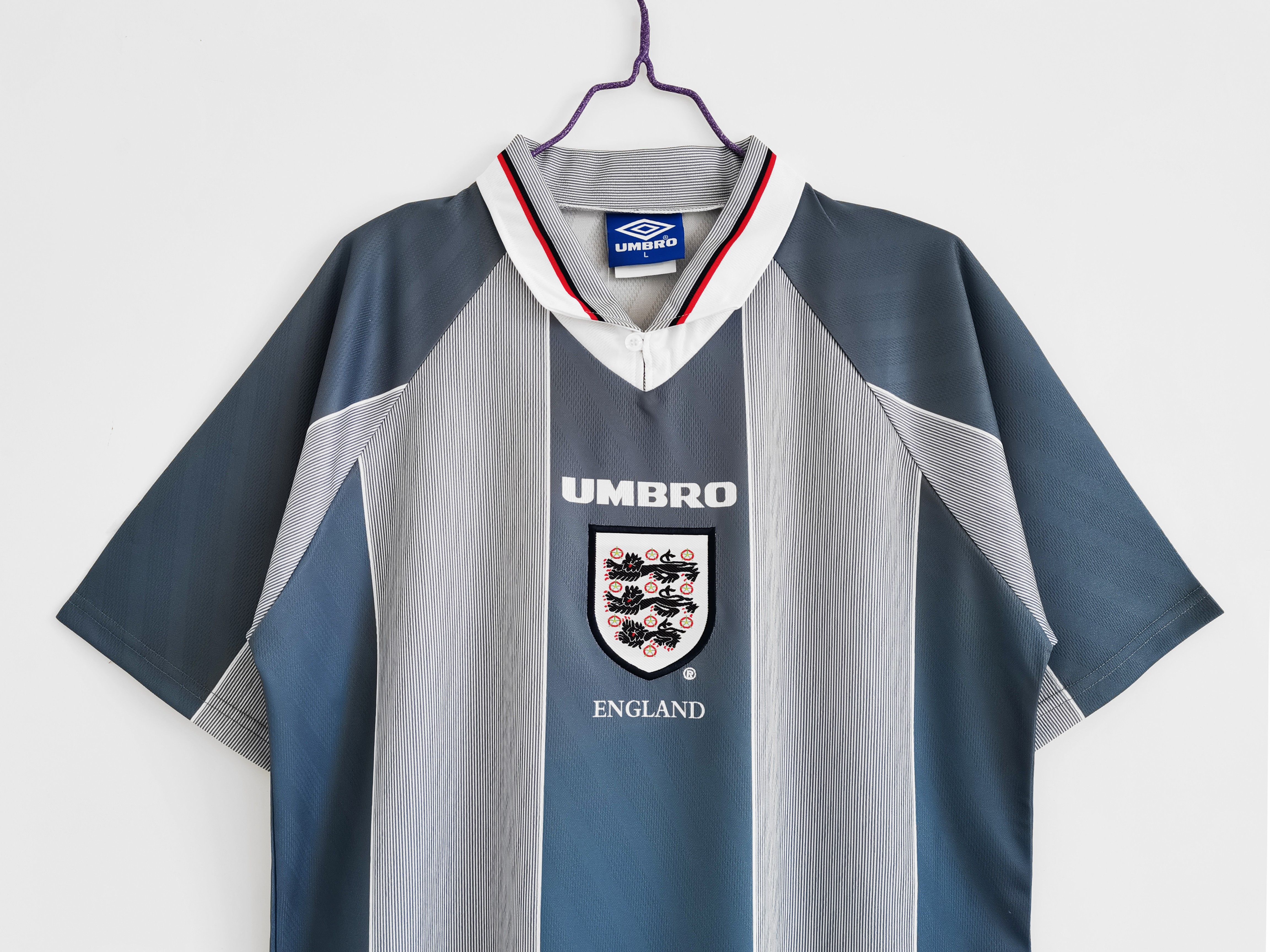 1996 England Away National Team Retro Football Jersey