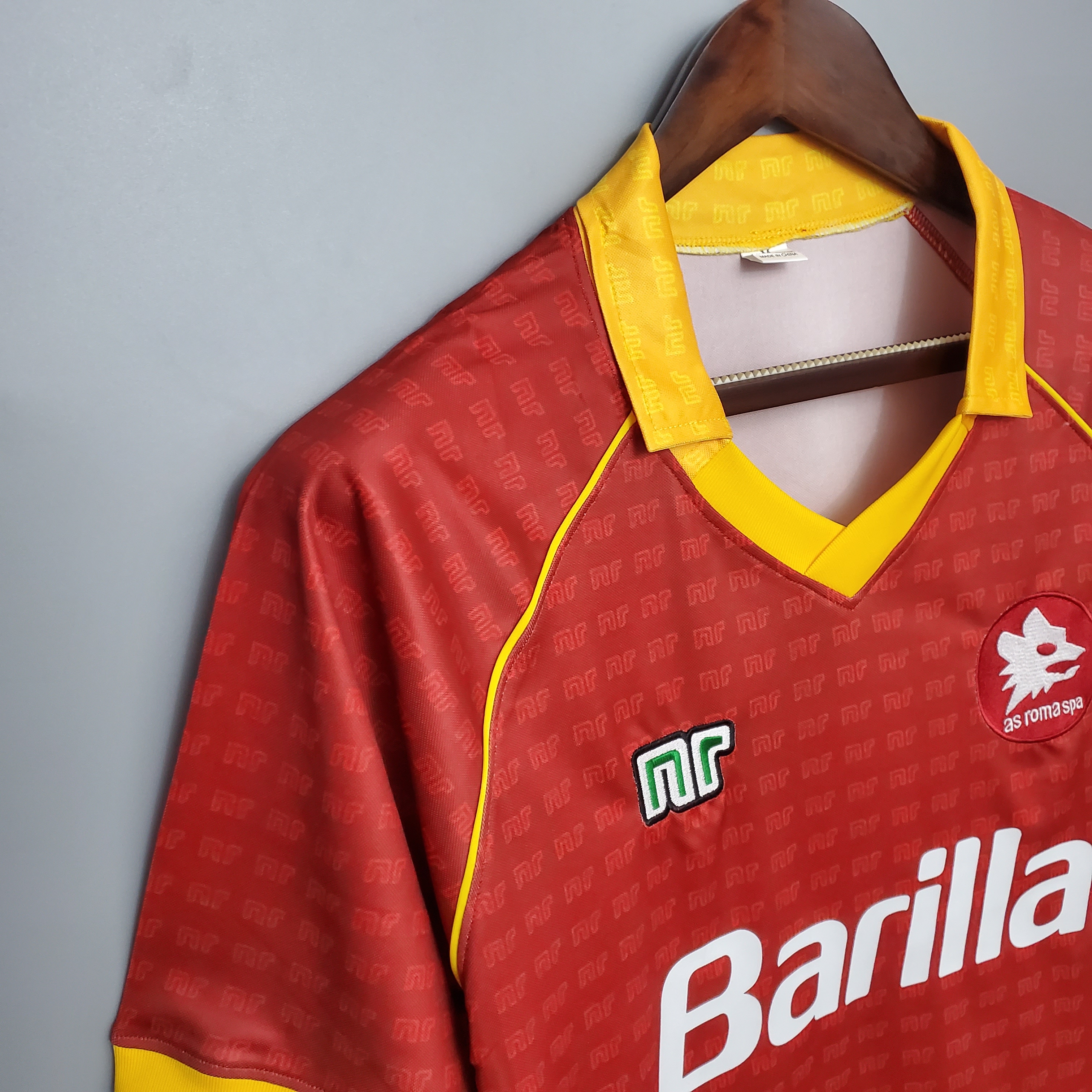 1990/91 Roma Home Vintage Shirt