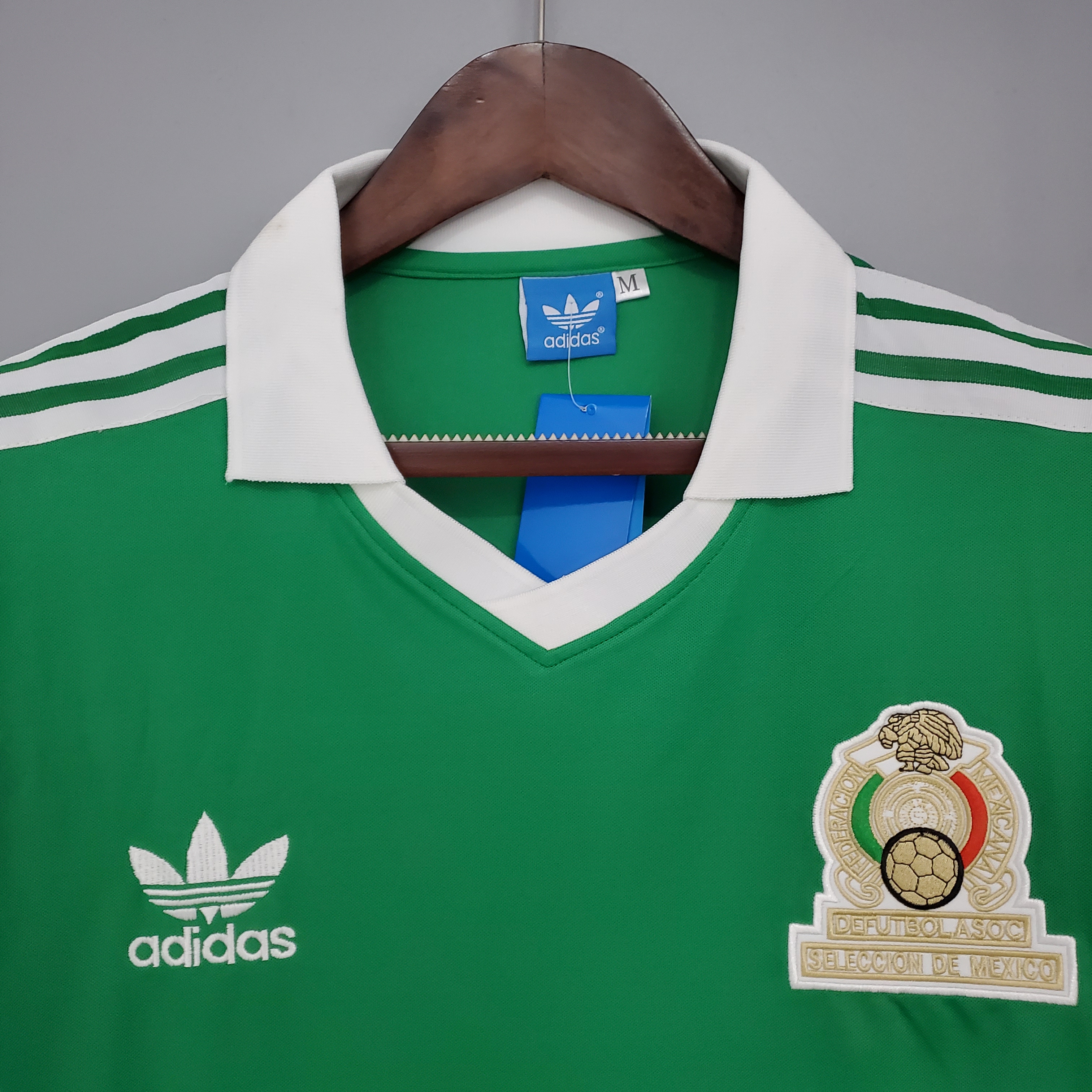 1986 Mexico Home National Team Retro Football Jersey