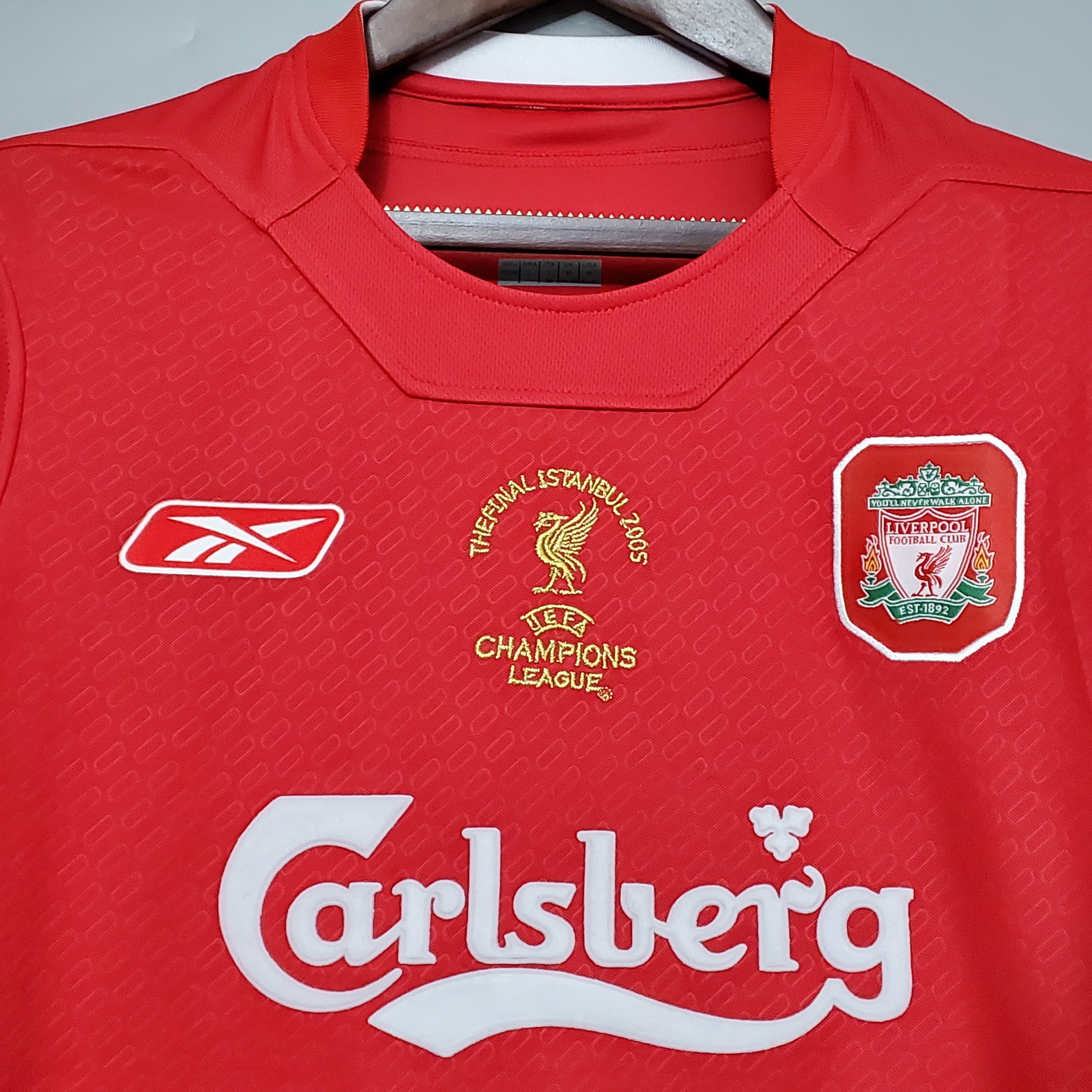 2005/06 Liverpool Home Champions League Edition Vintage Shirt