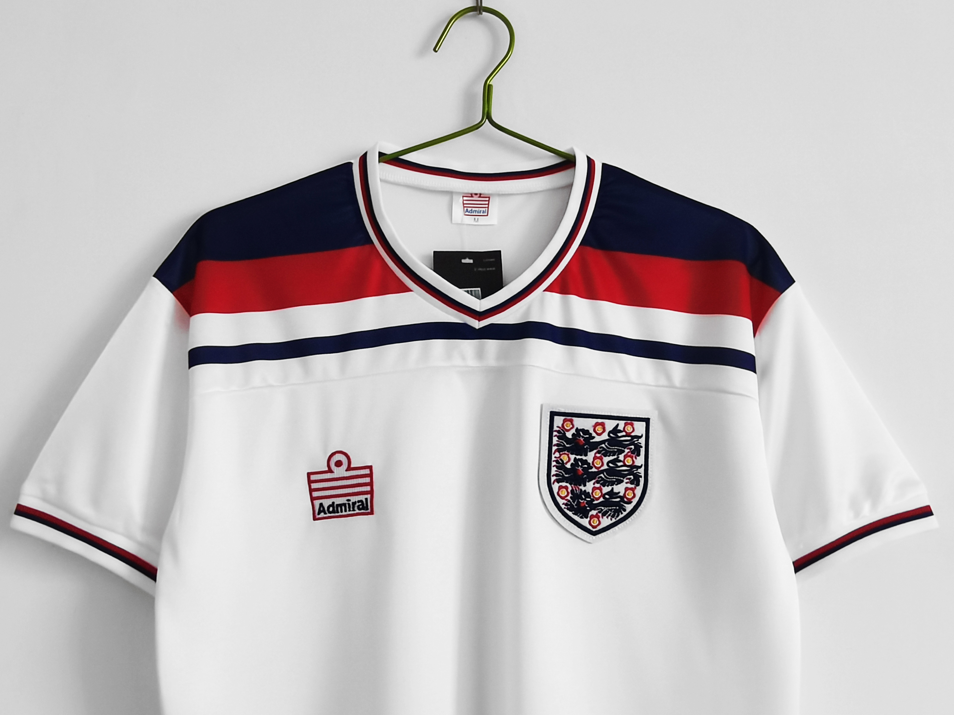 1982 England home national team retro jersey