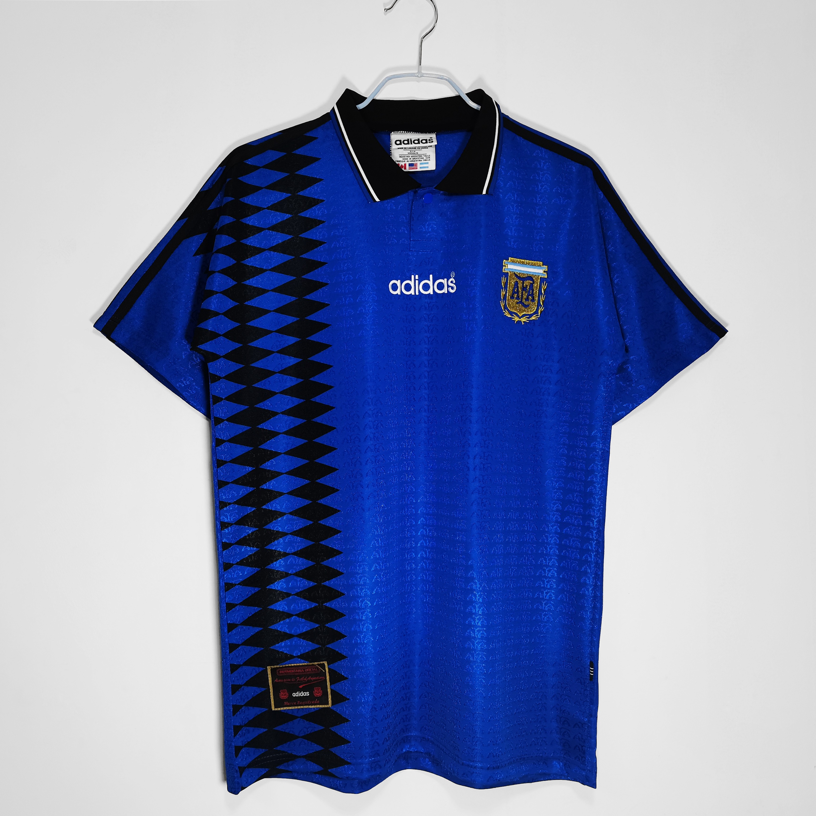 1994 Argentina Away National Team Retro Football Jersey