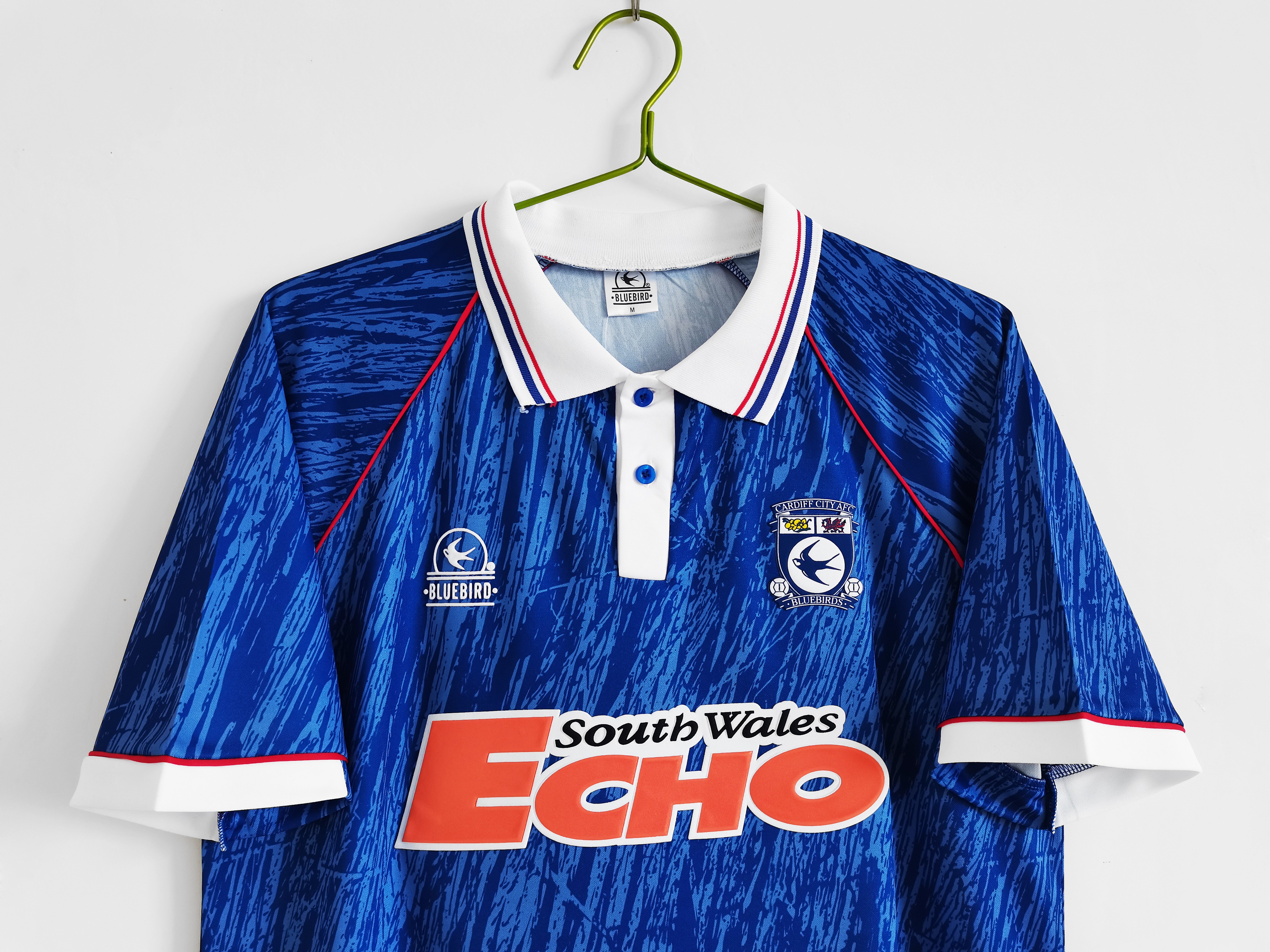 1990 Cardiff City home vintage shirt