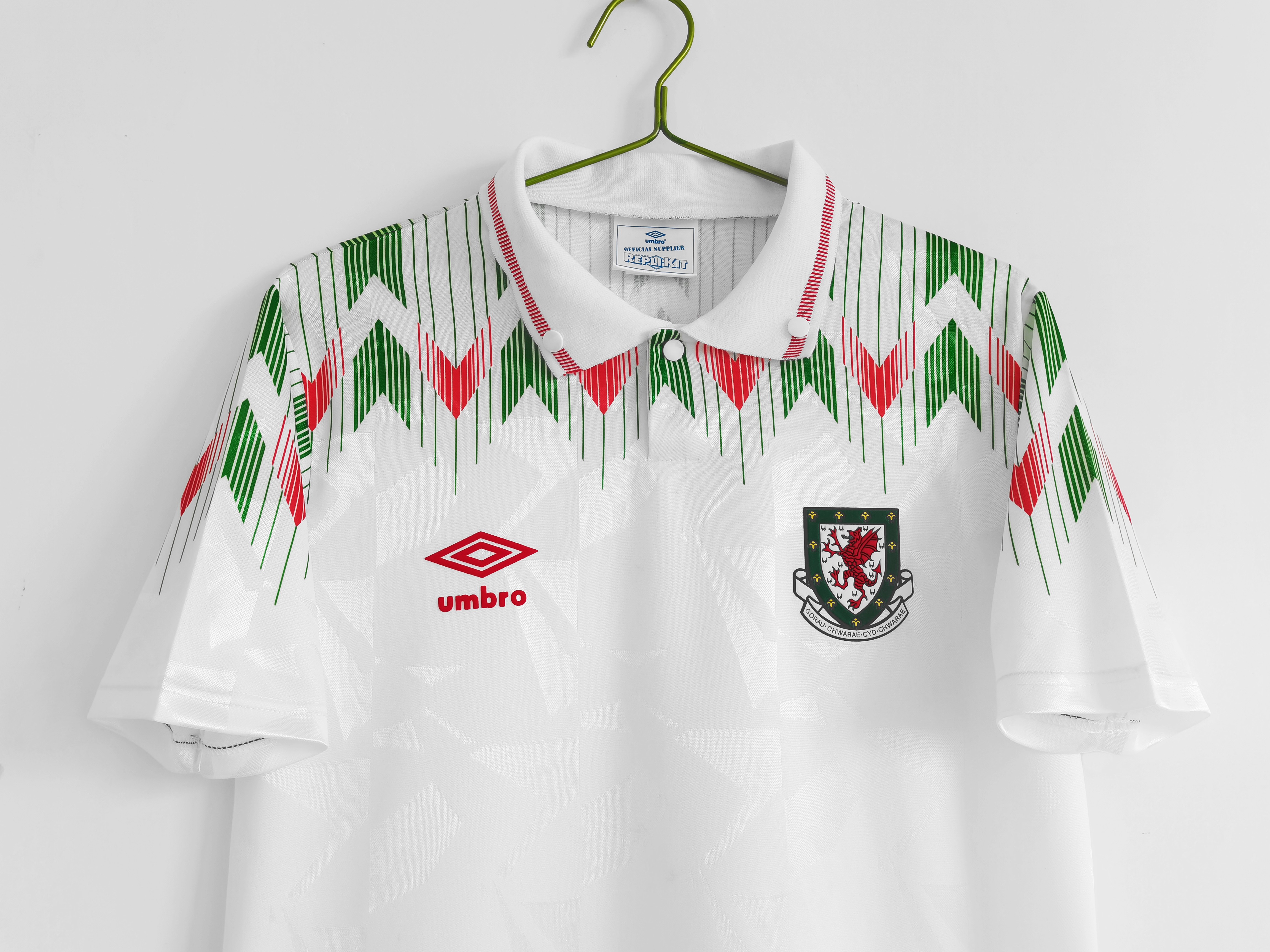 1990/92 Wales away national team retro jersey