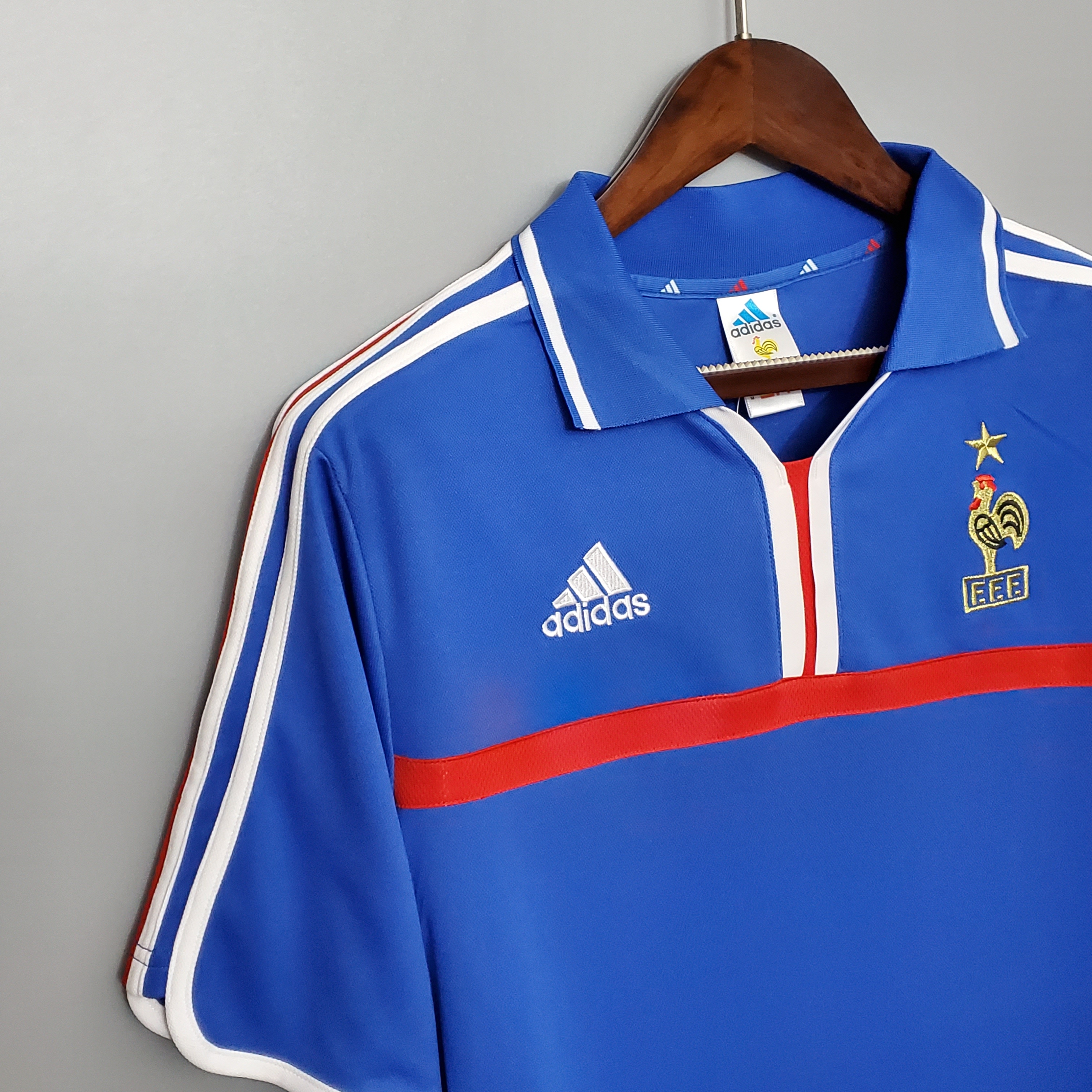 2000 France Home National Team Retro Jersey