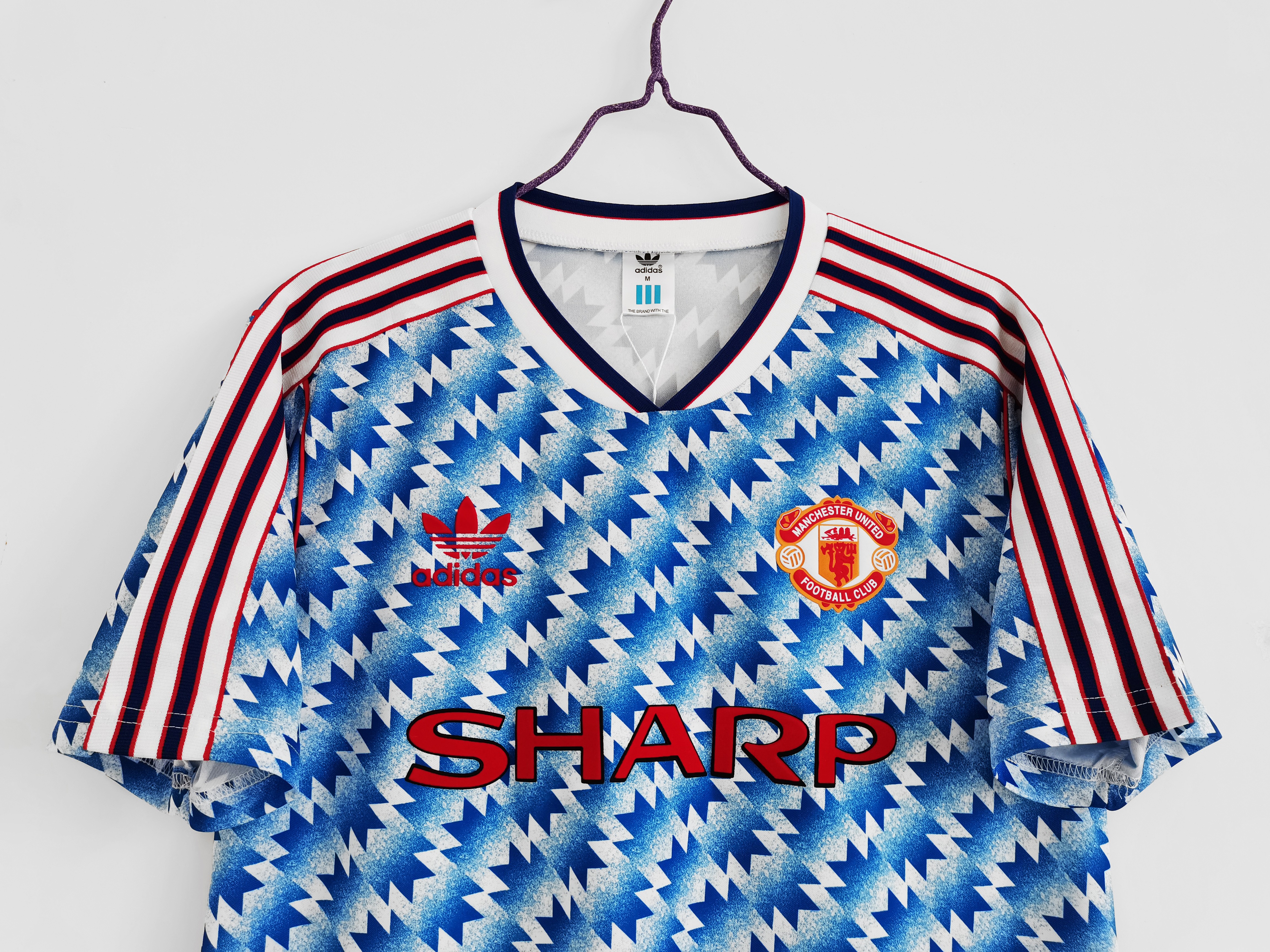 1990/92 Manchester United away retro shirt