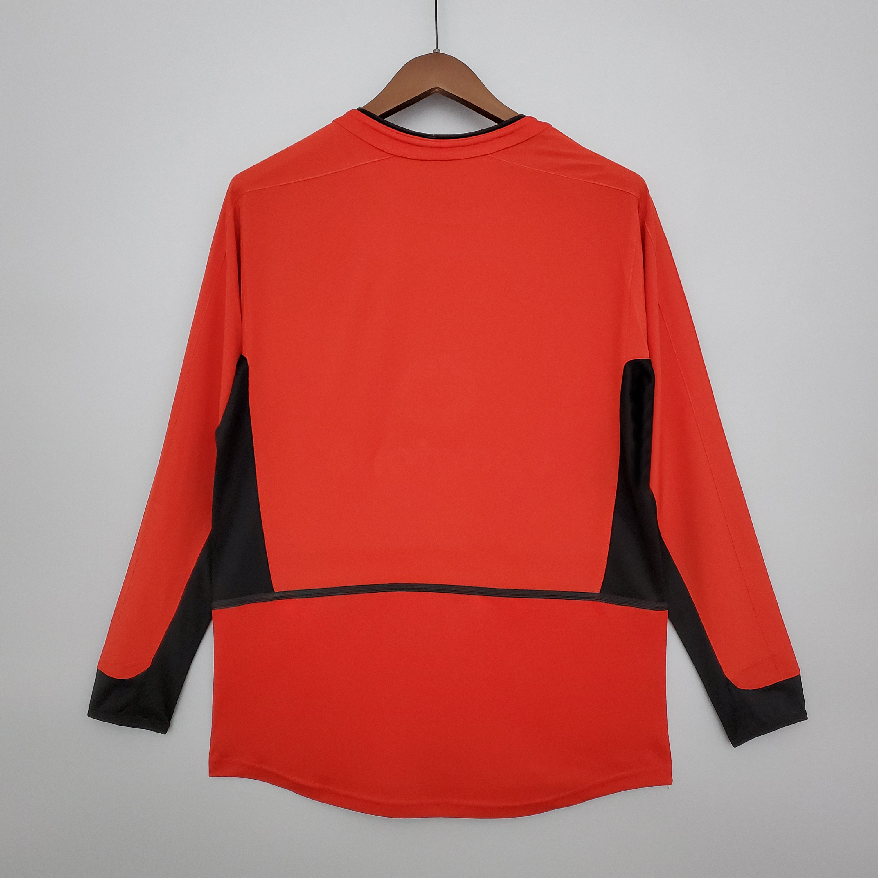 2002/04 Manchester United Home MUFC Long Sleeve Retro Football Shirt M-U