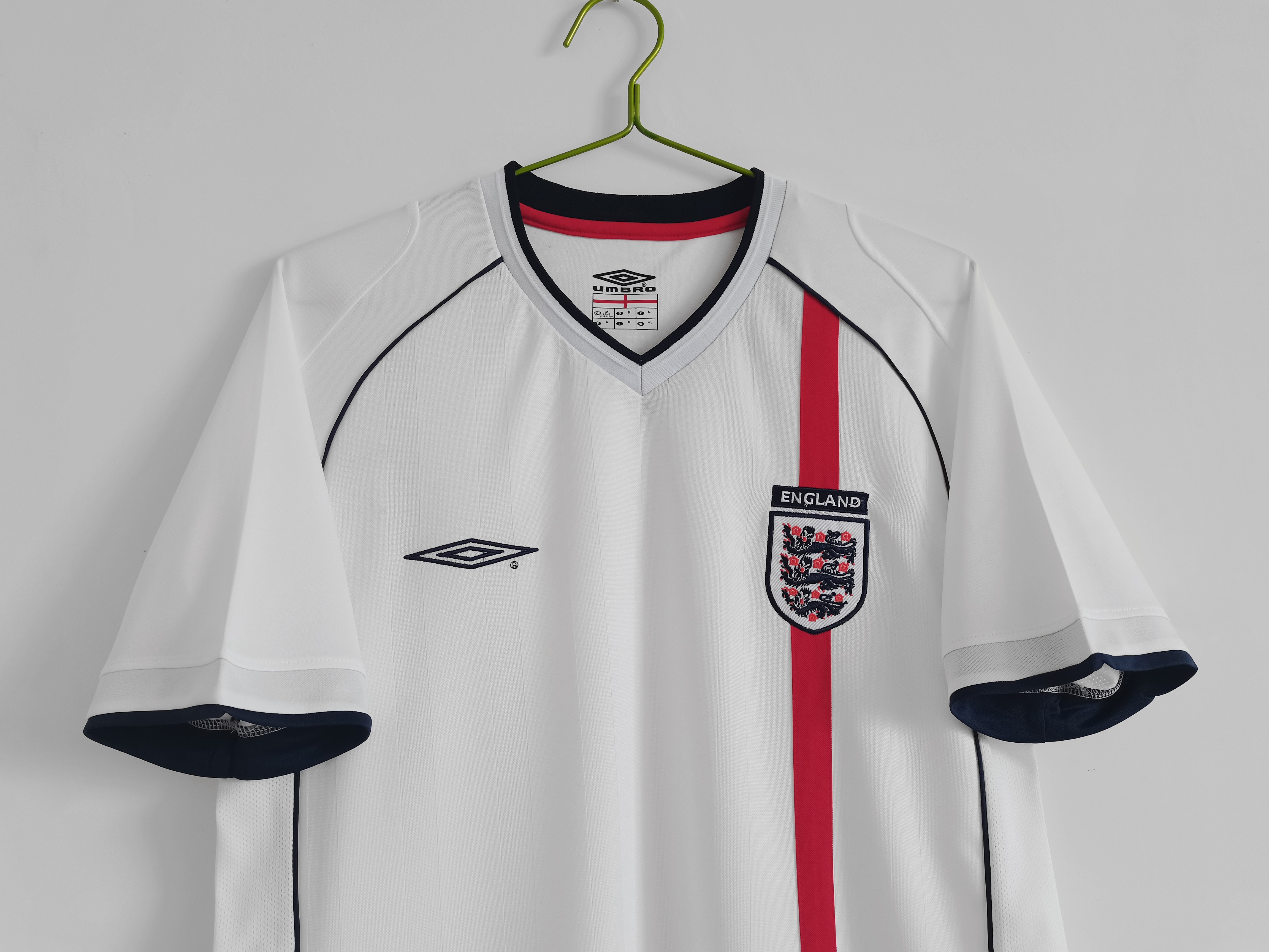 2001-03 England home national team retro jersey
