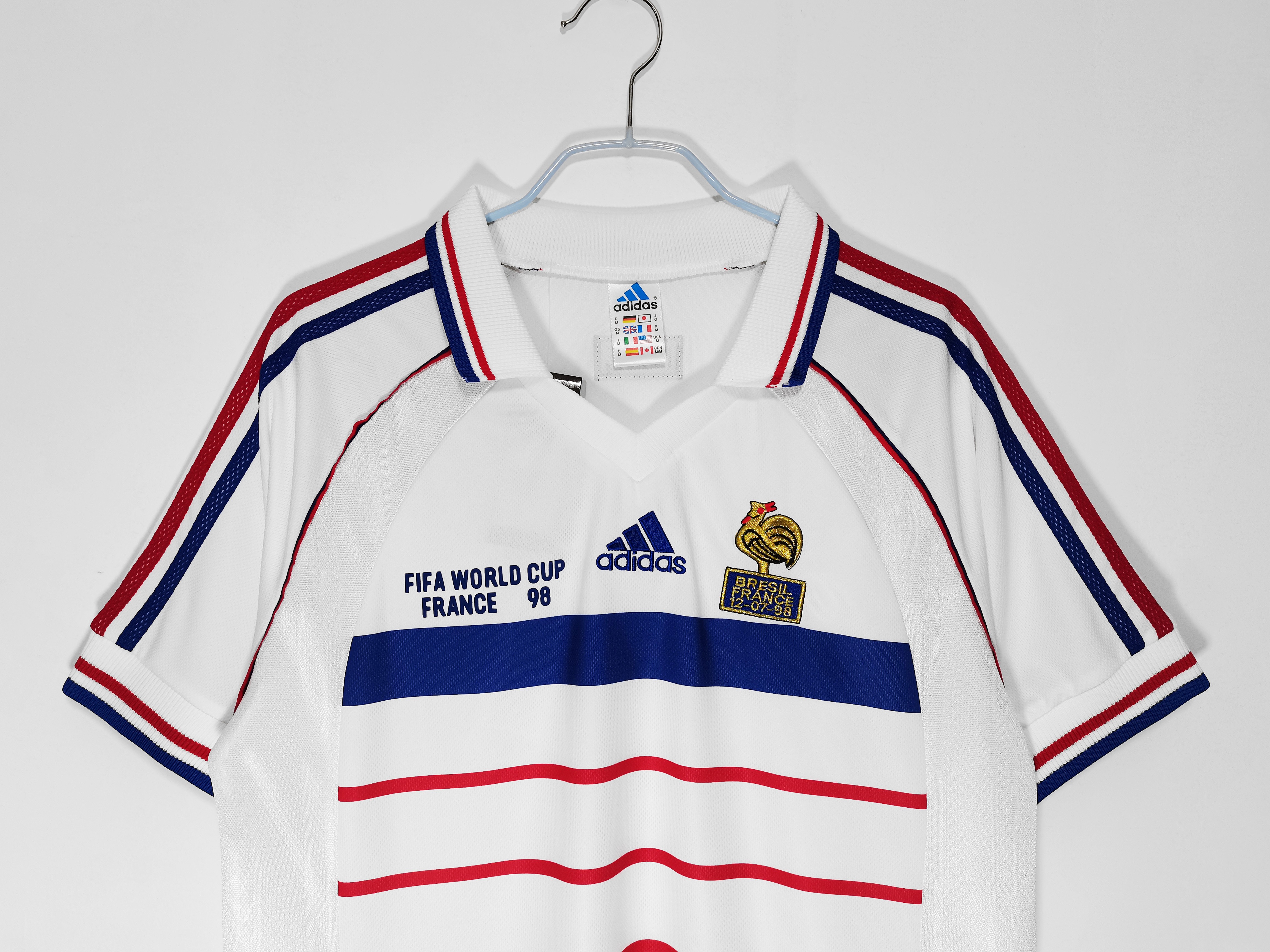 1998 France Away Final Edition National Team Retro Jersey