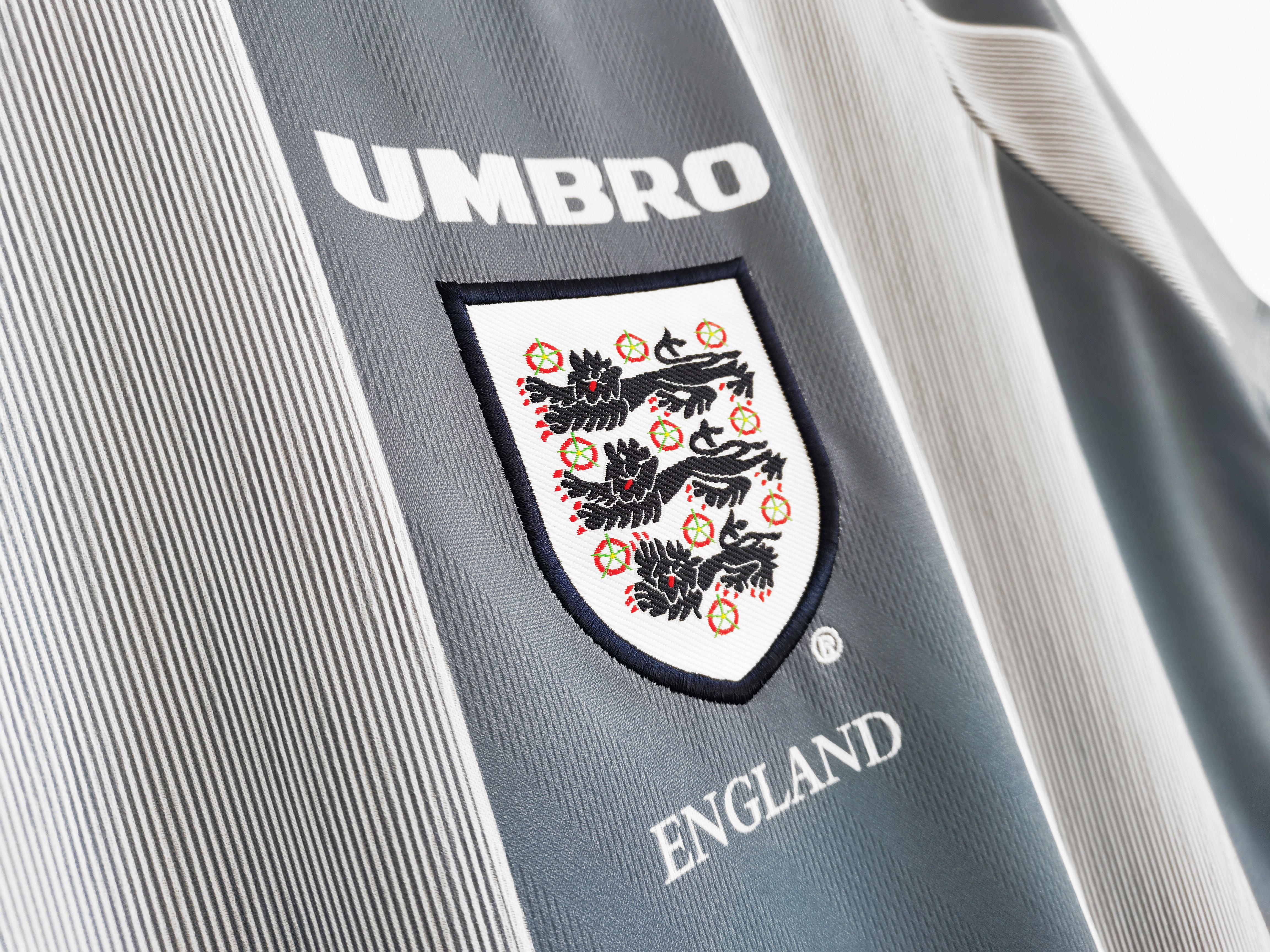 1996 England Away National Team Retro Football Jersey