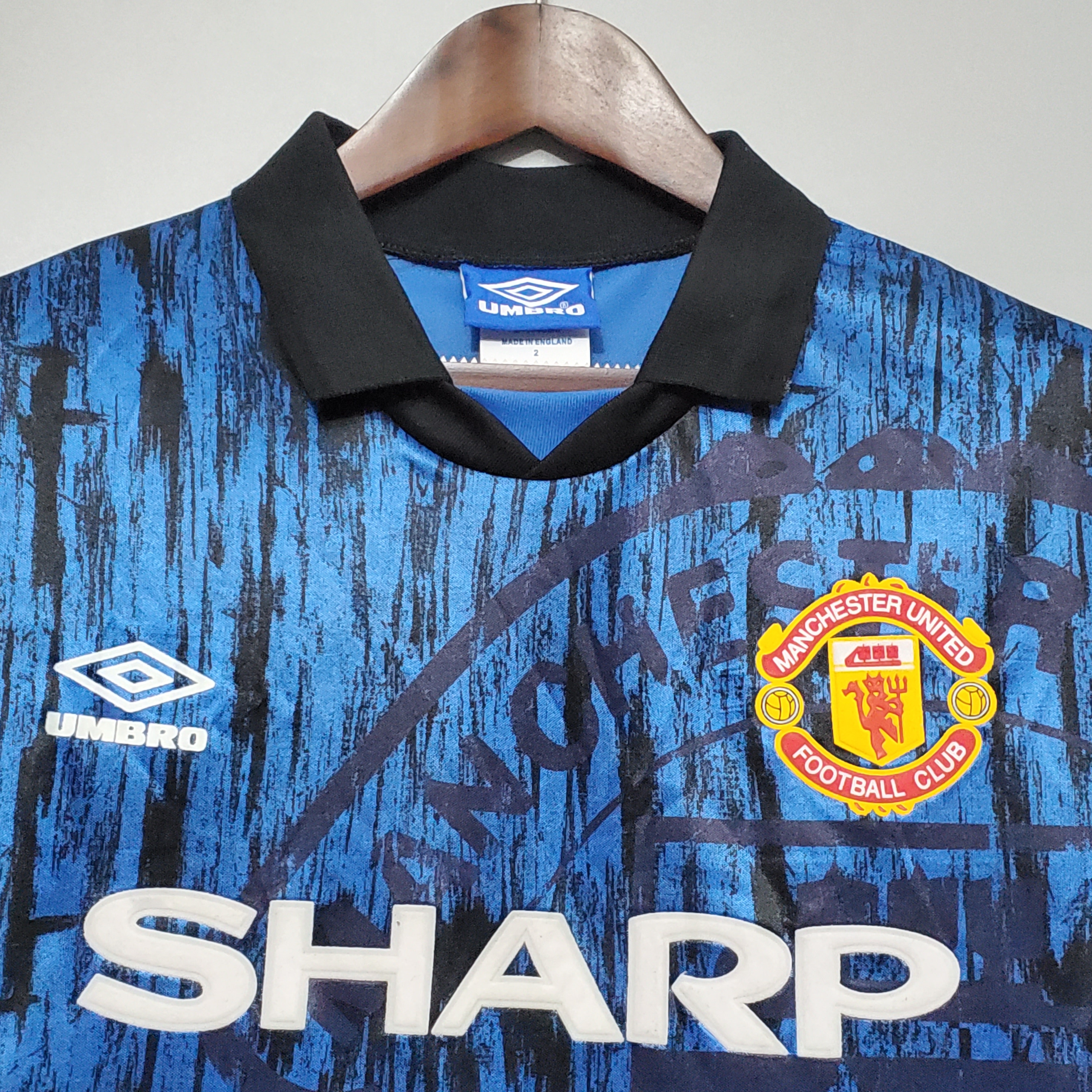 1992/93 Manchester United MUFC Black Retro Vintage Shirt M-U
