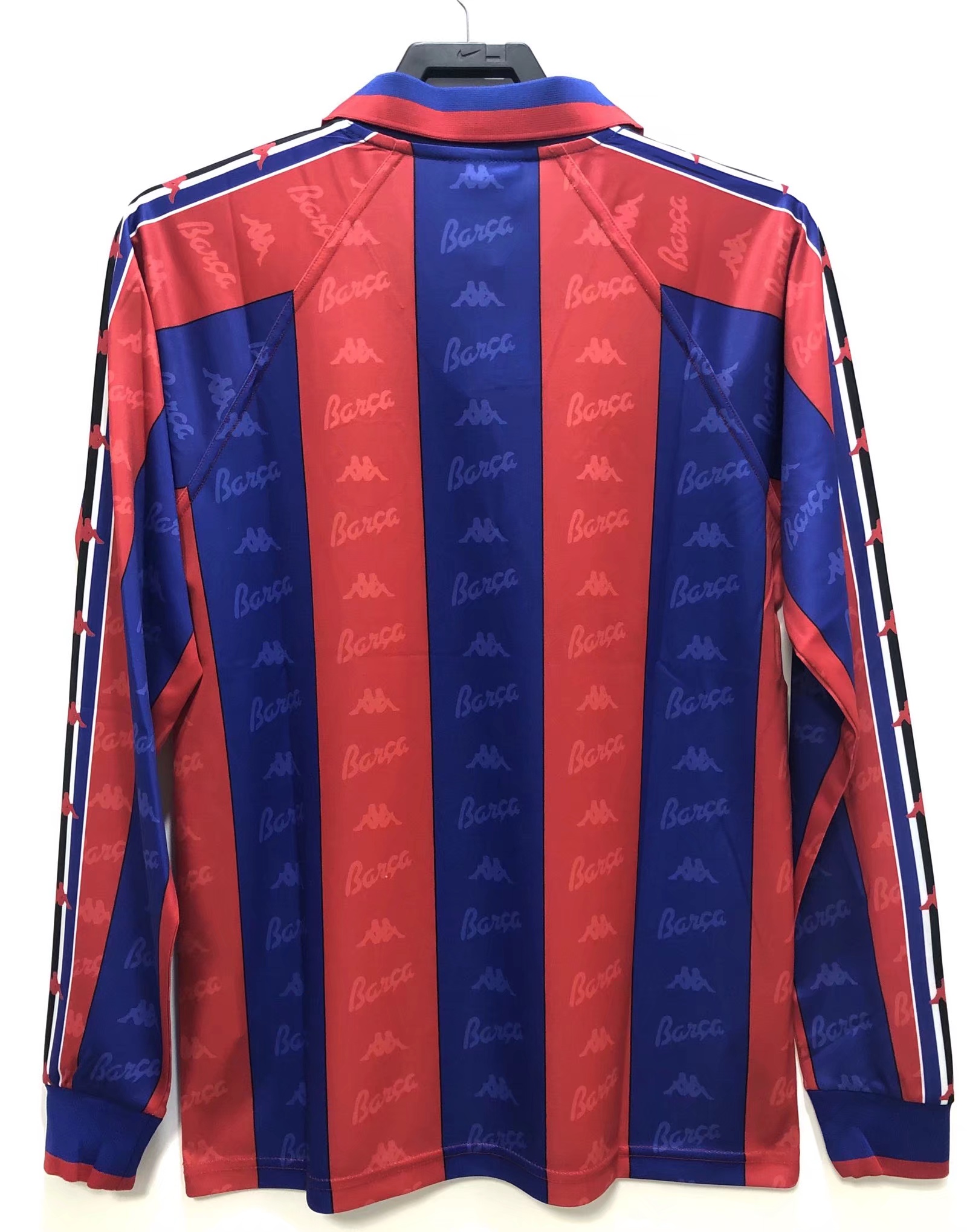 1996/97 Barcelona Home Long Sleeve Retro Football Shirt