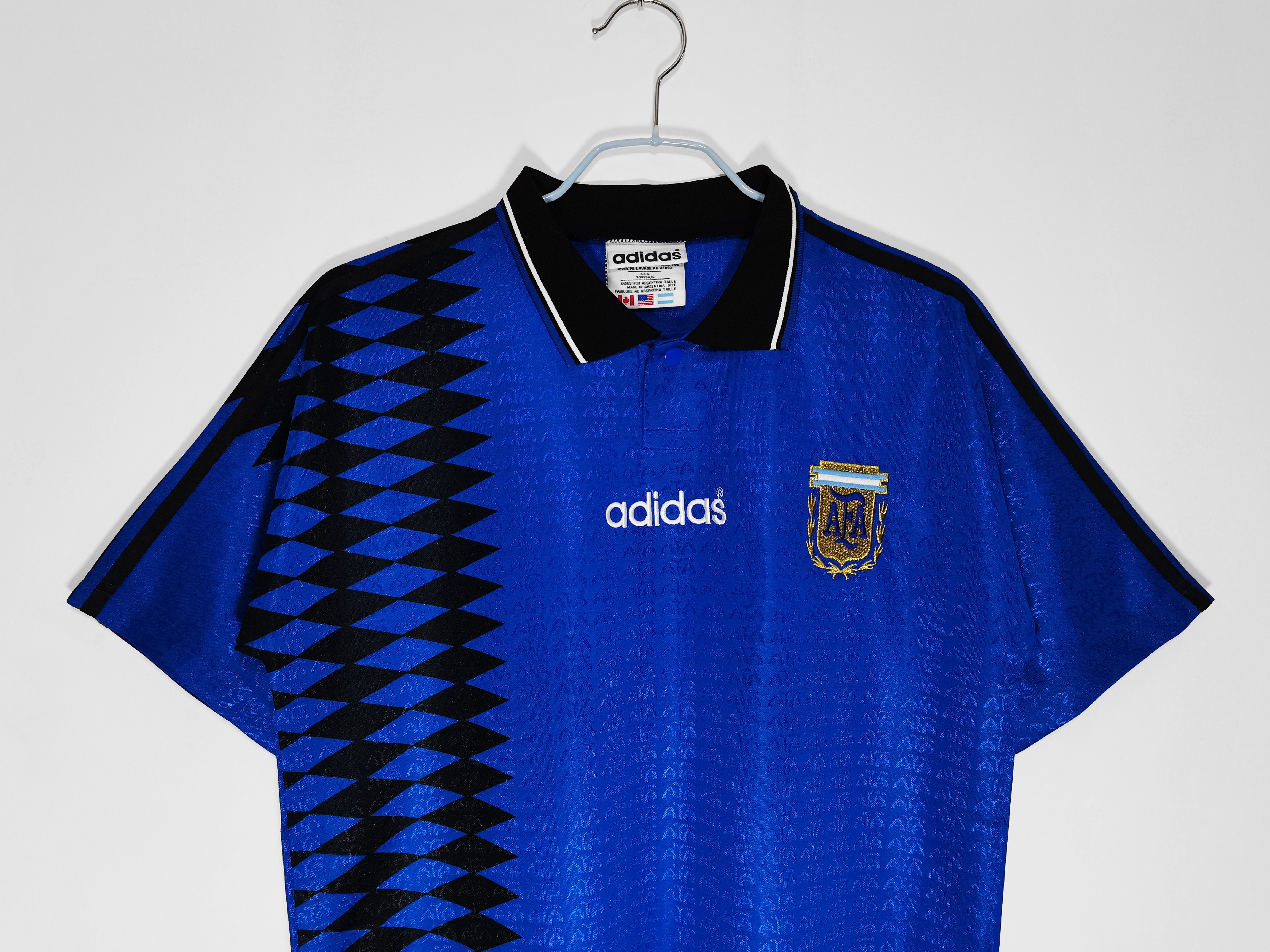 1994 Argentina Away National Team Retro Football Jersey