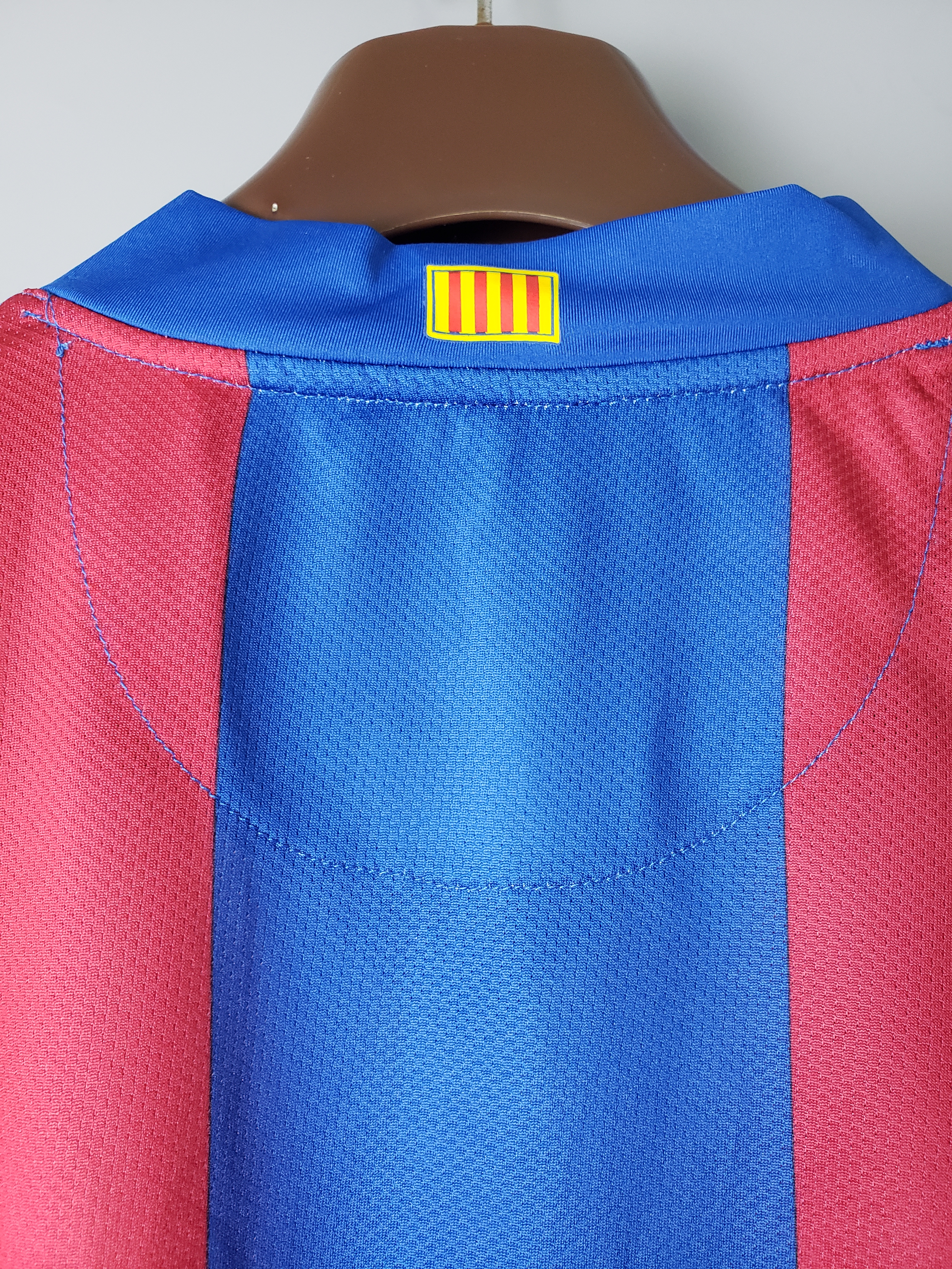 2007/08 Barcelona Home Long Sleeve Vintage Shirts